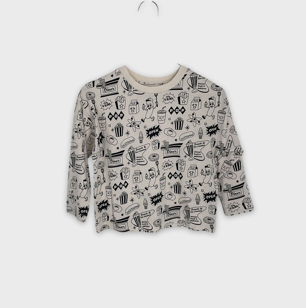 0-T-shirt manches longues Monoprix 4 ans