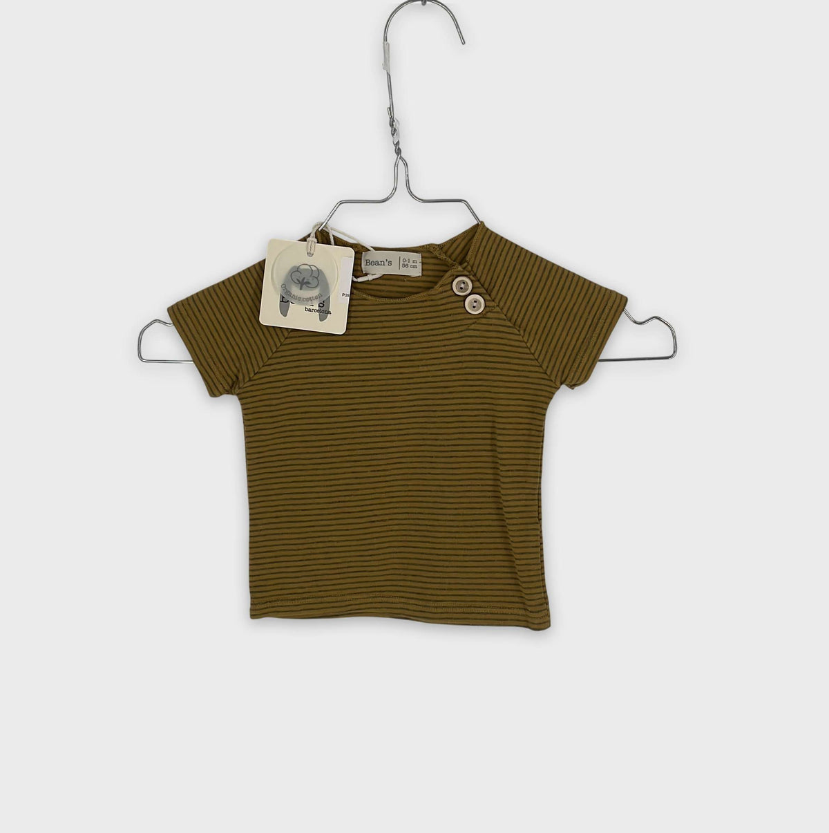 0-T-shirt manches courtes Bean'S 1 mois