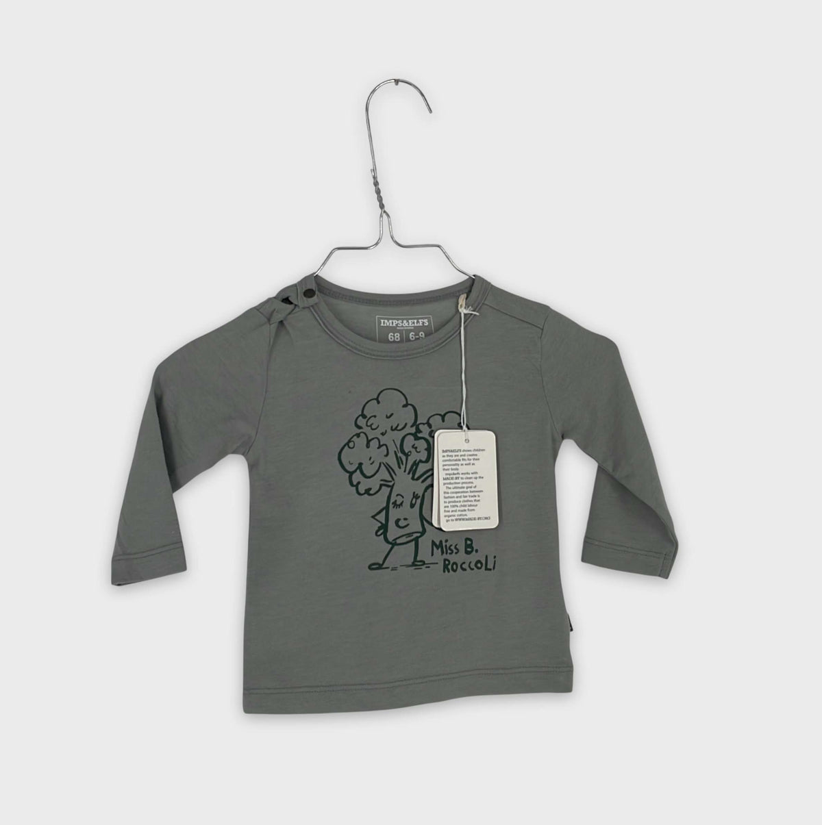 0-T-shirt manches longues Imps & Elfs 6-9 Mois