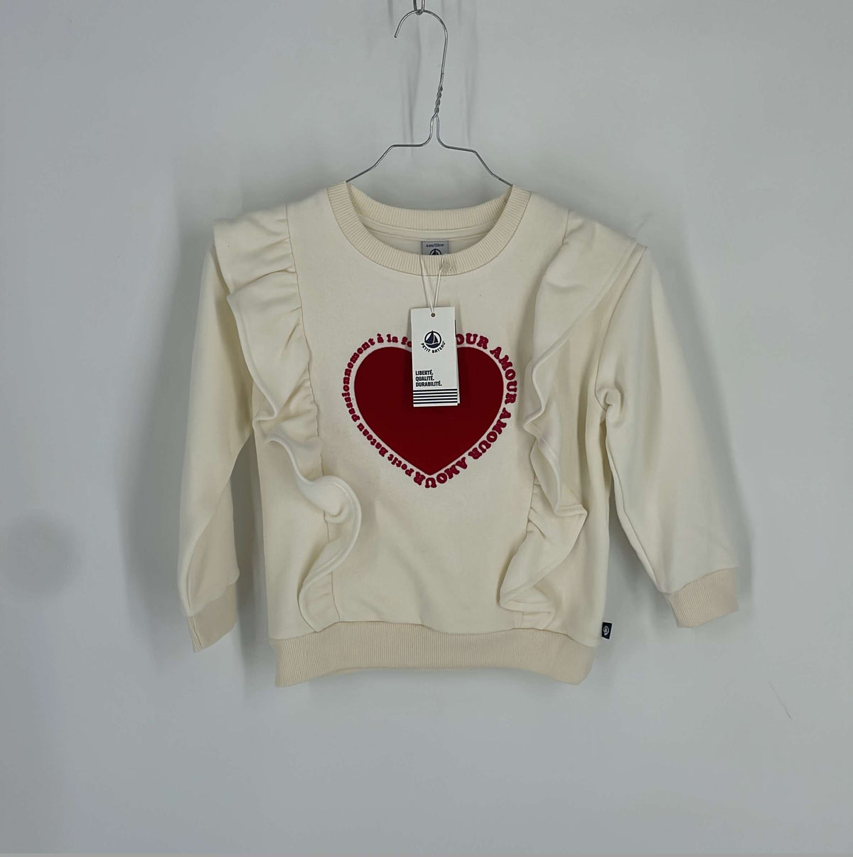 0-Sweat Petit Bateau 6 ans