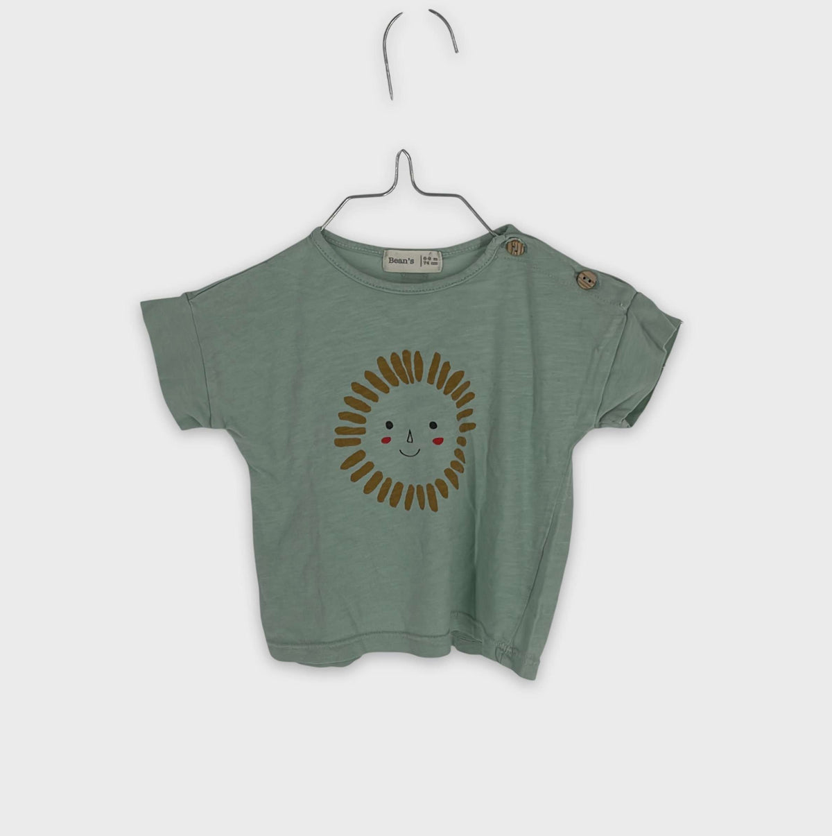 0-T-shirt manches courtes Bean'S 6-9 Mois