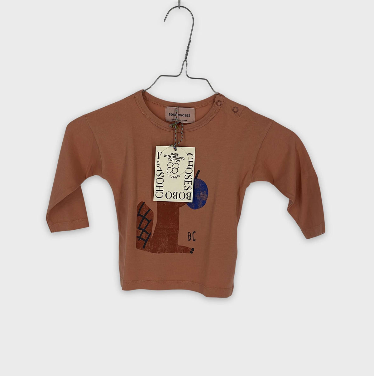 0-T-shirt manches longues Bobo Choses 9 mois