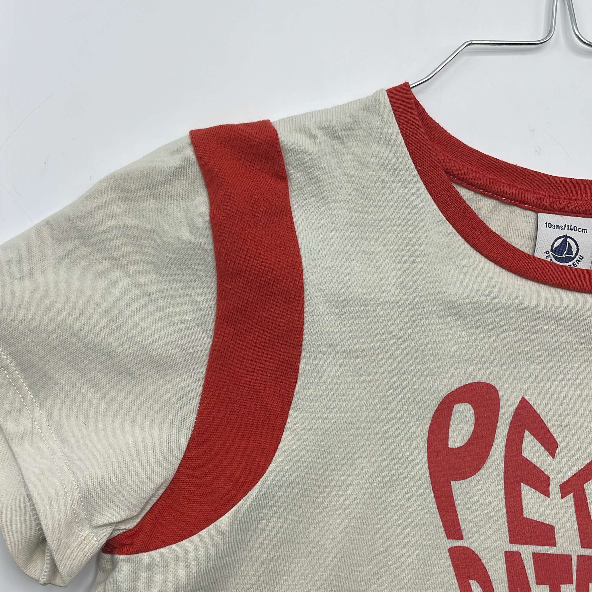1-T-shirt manches courtes Petit Bateau 10 ans