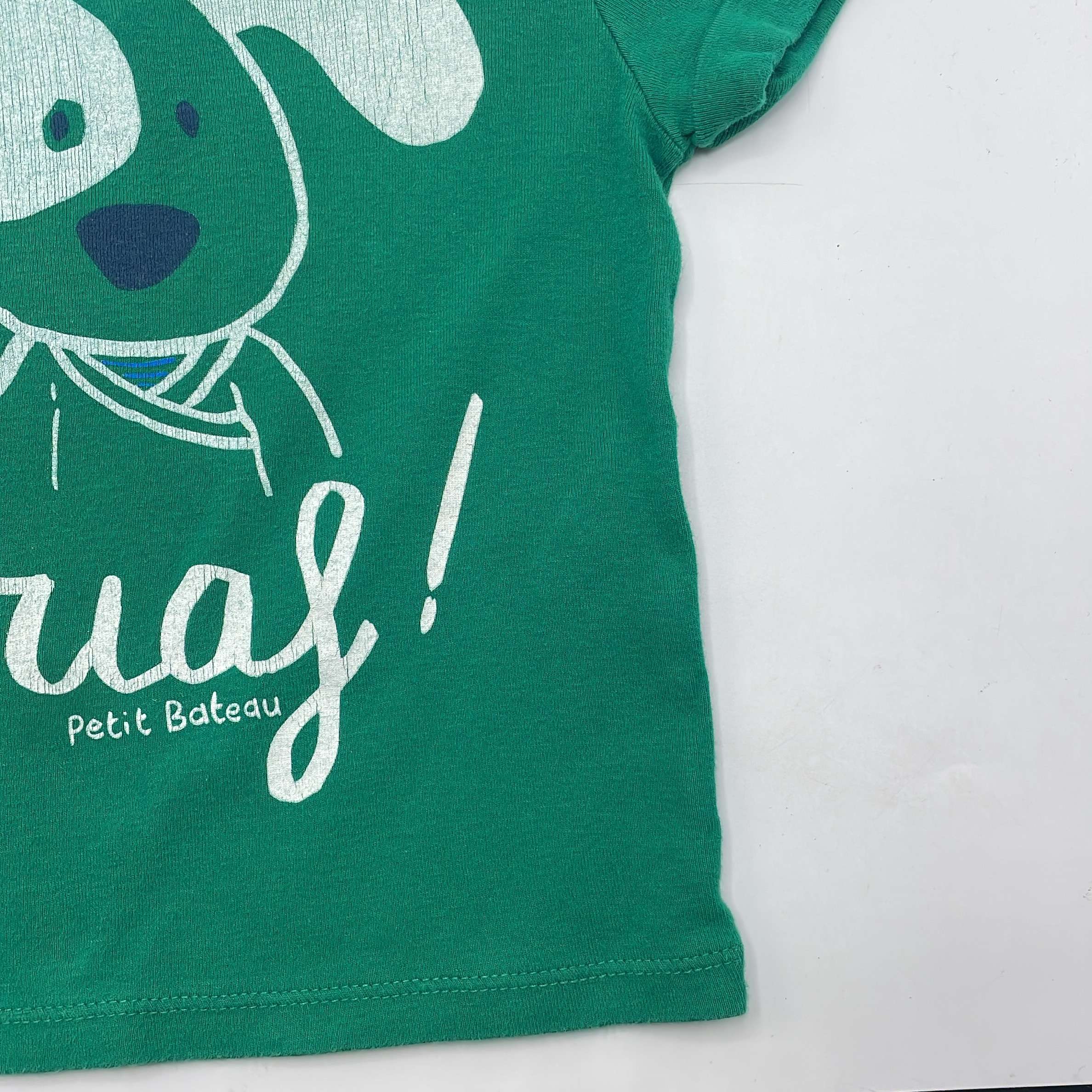 1-T-shirt manches courtes Petit Bateau 3 ans