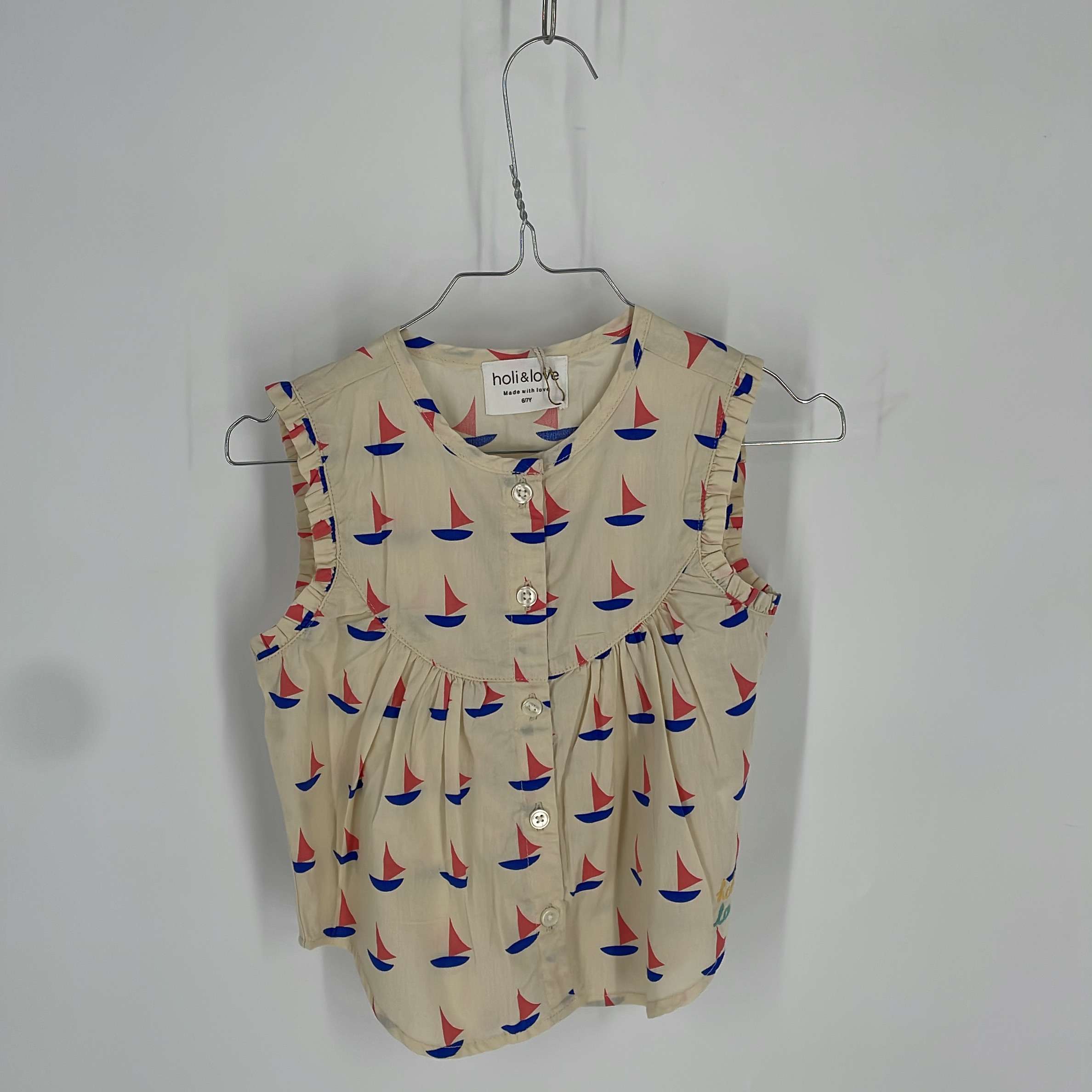 0-Chemise/blouse Holi & Love 6-7 Ans