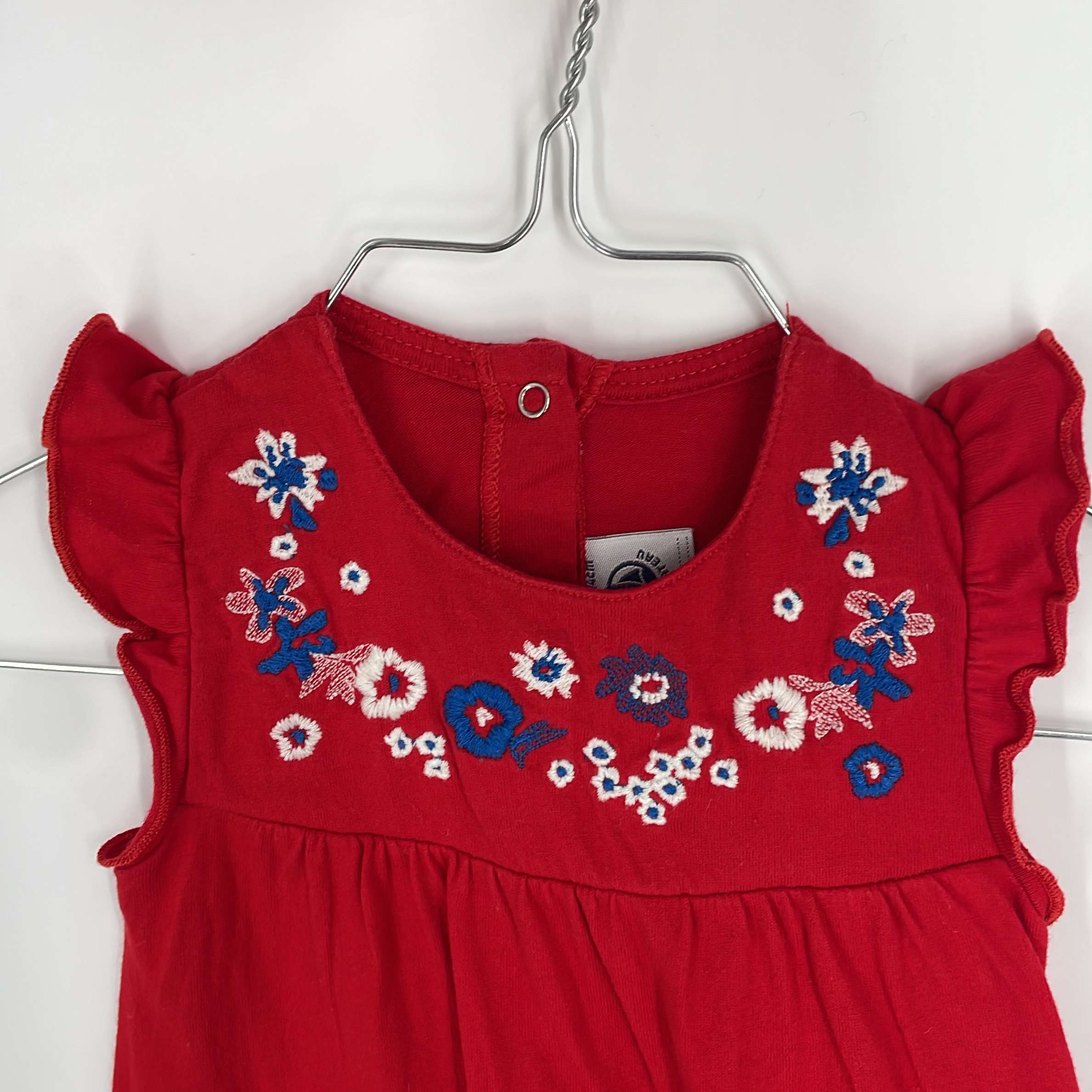 1-Robe Petit Bateau 12 mois