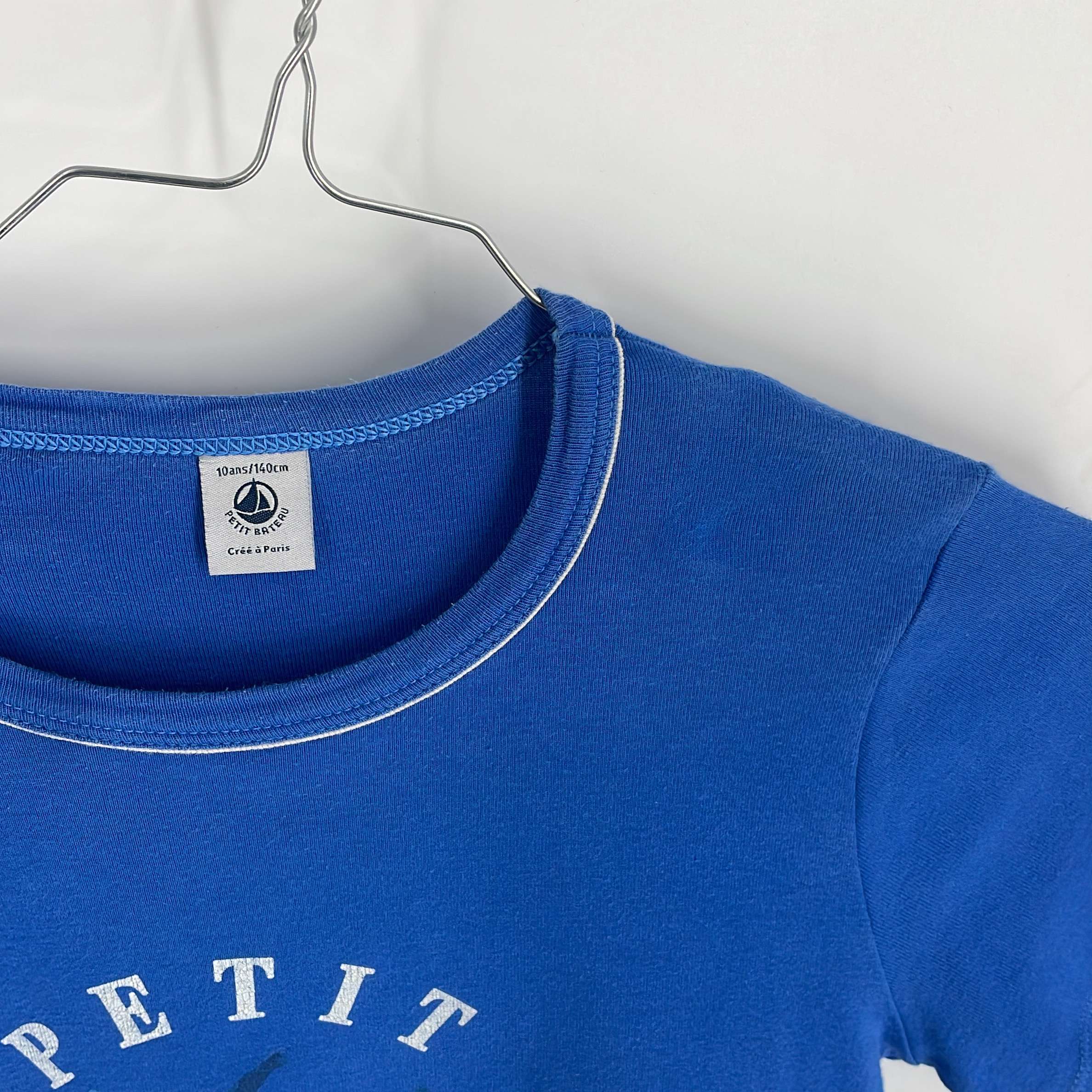 1-T-shirt manches courtes Petit Bateau 10 ans