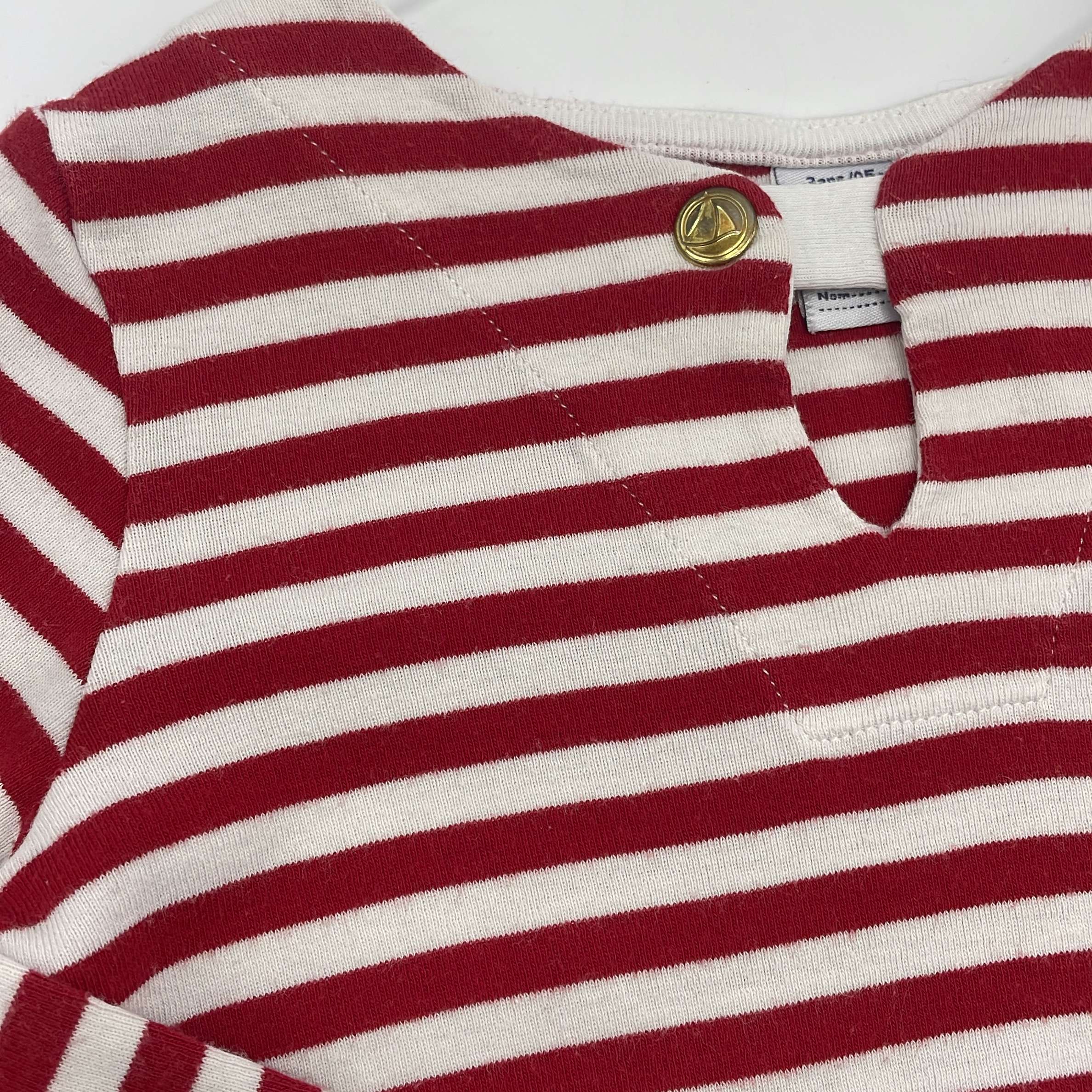 1-T-shirt manches longues Petit Bateau 3 ans