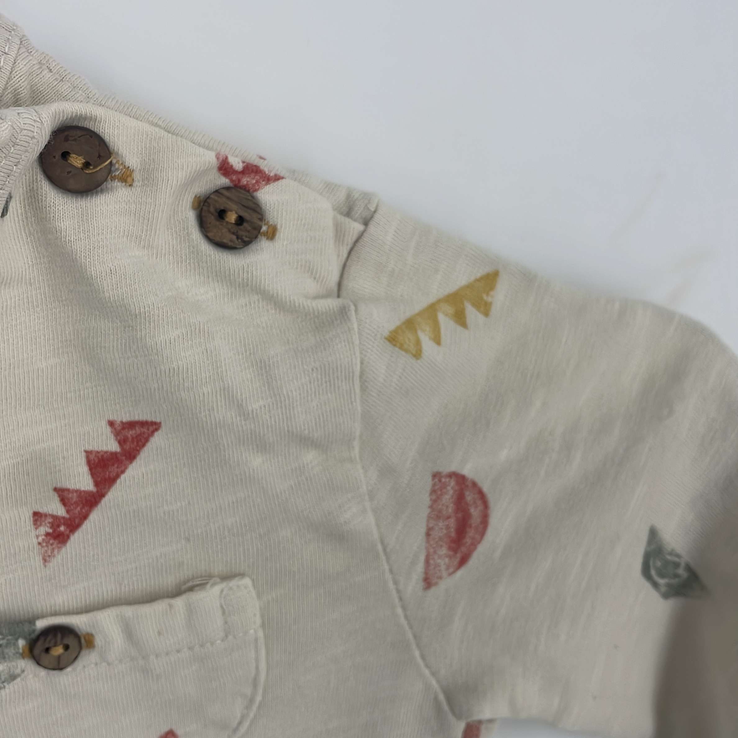 2-T-shirt manches longues Zara Baby 12-18 Mois