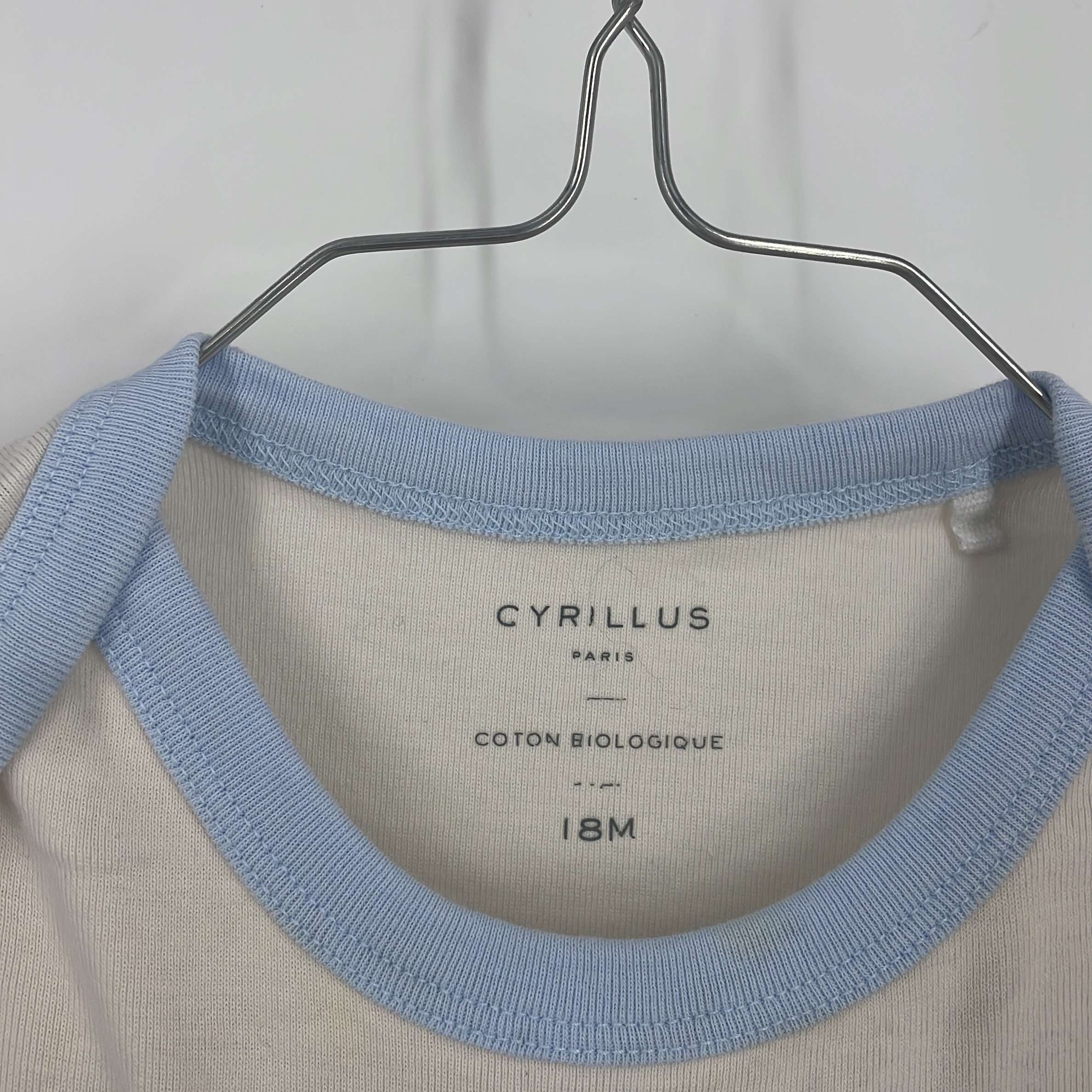 1-T-shirt manches courtes Cyrillus 18 mois