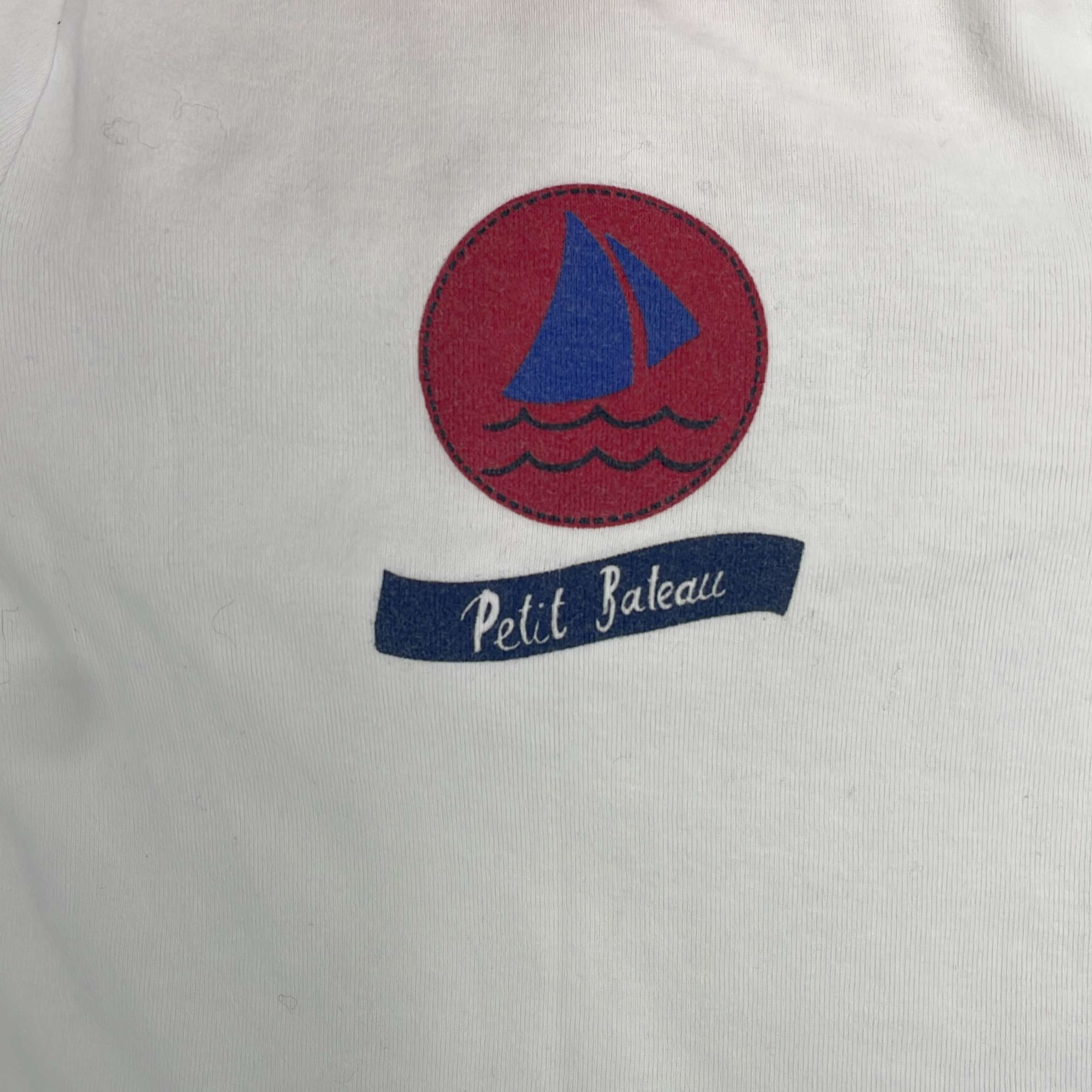 2-T-shirt manches courtes Petit Bateau 18 mois