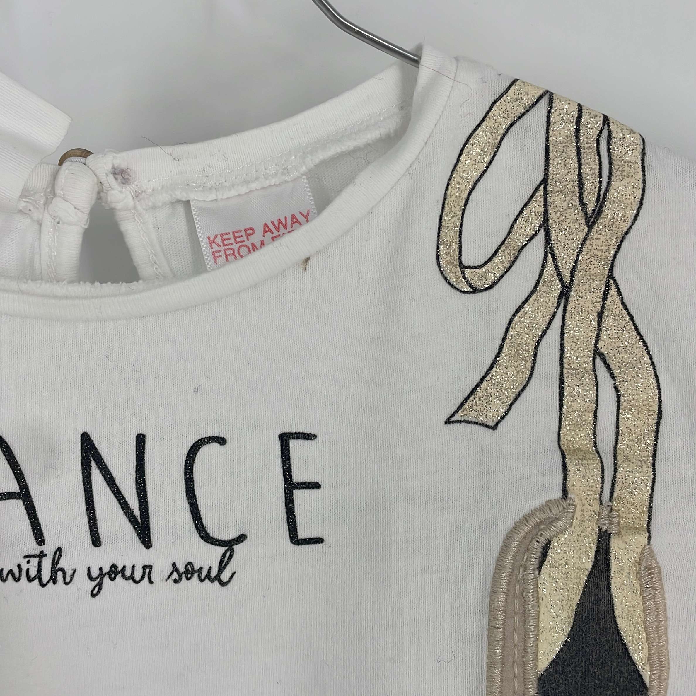 2-T-shirt manches longues Zara Baby 18-24 Mois