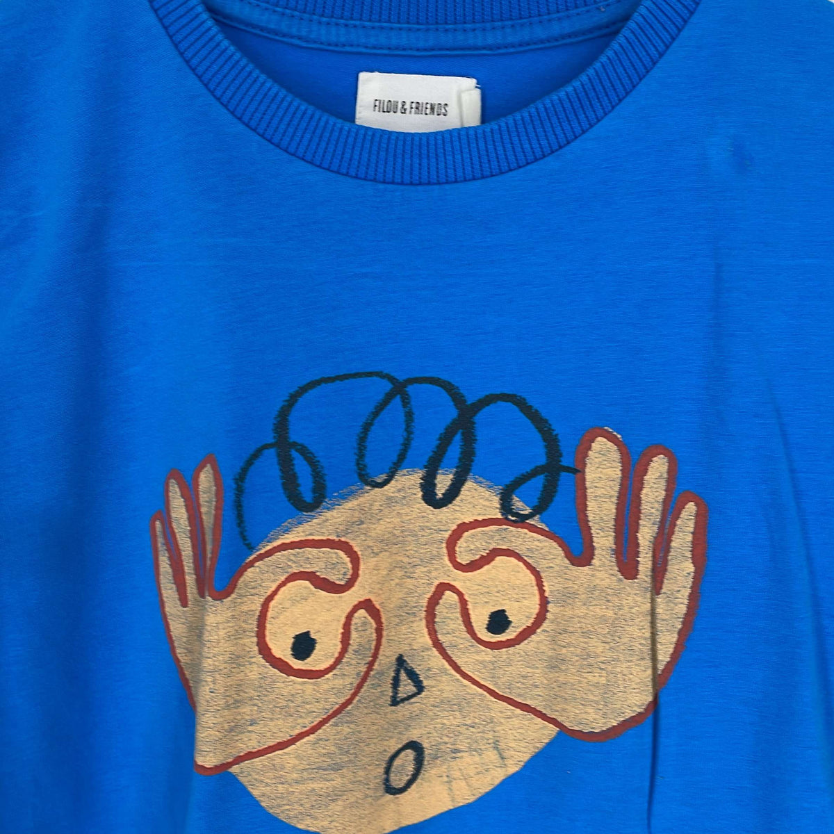 1-T-shirt manches longues Filou & friends 8 ans