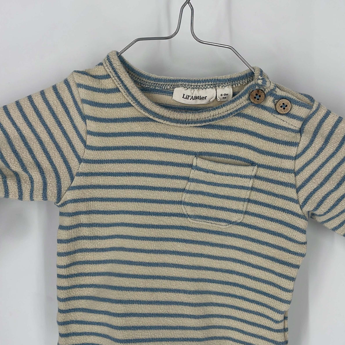 1-T-shirt manches longues Lil' Atelier 6-9 Mois