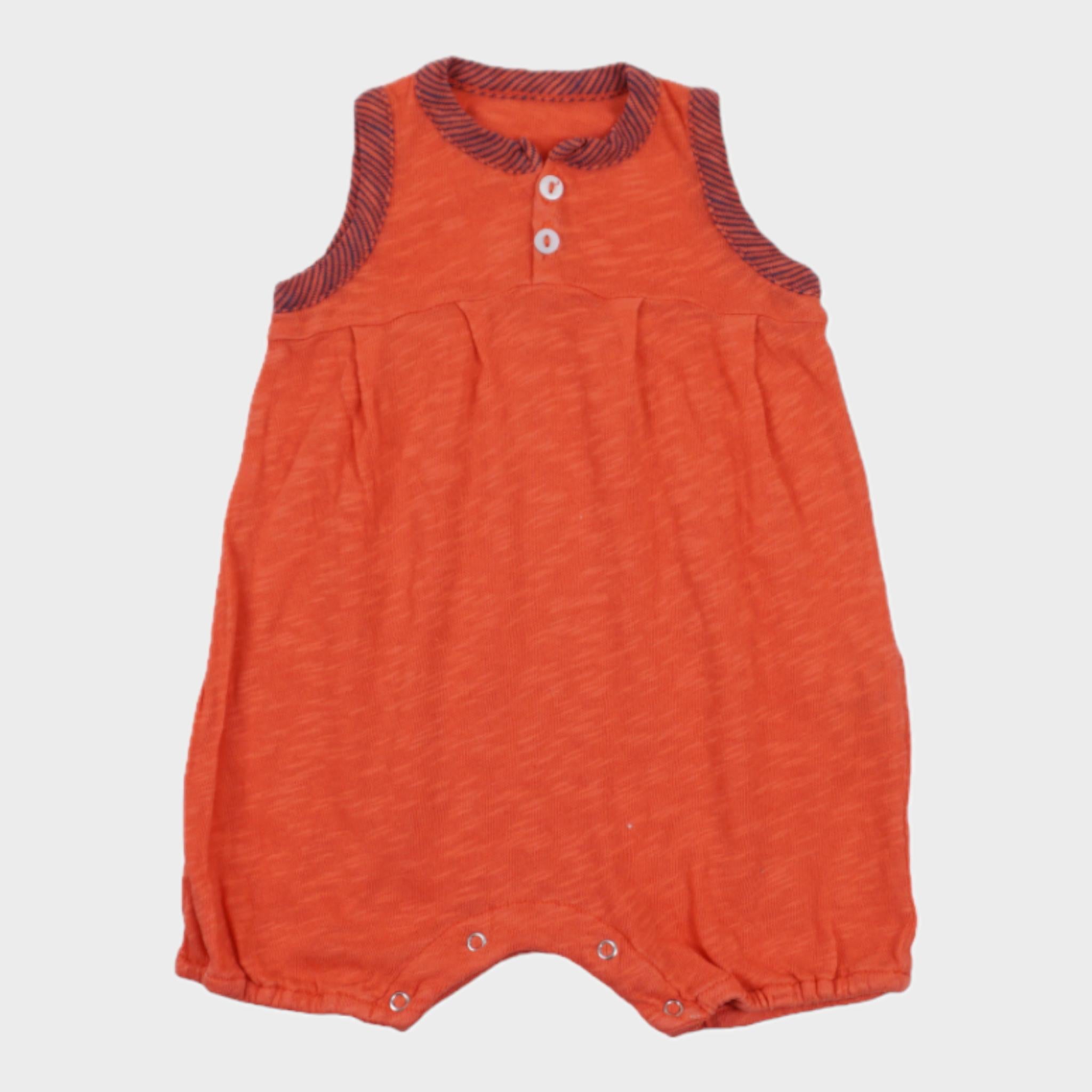 Barboteuse Orange - 0/1 mois