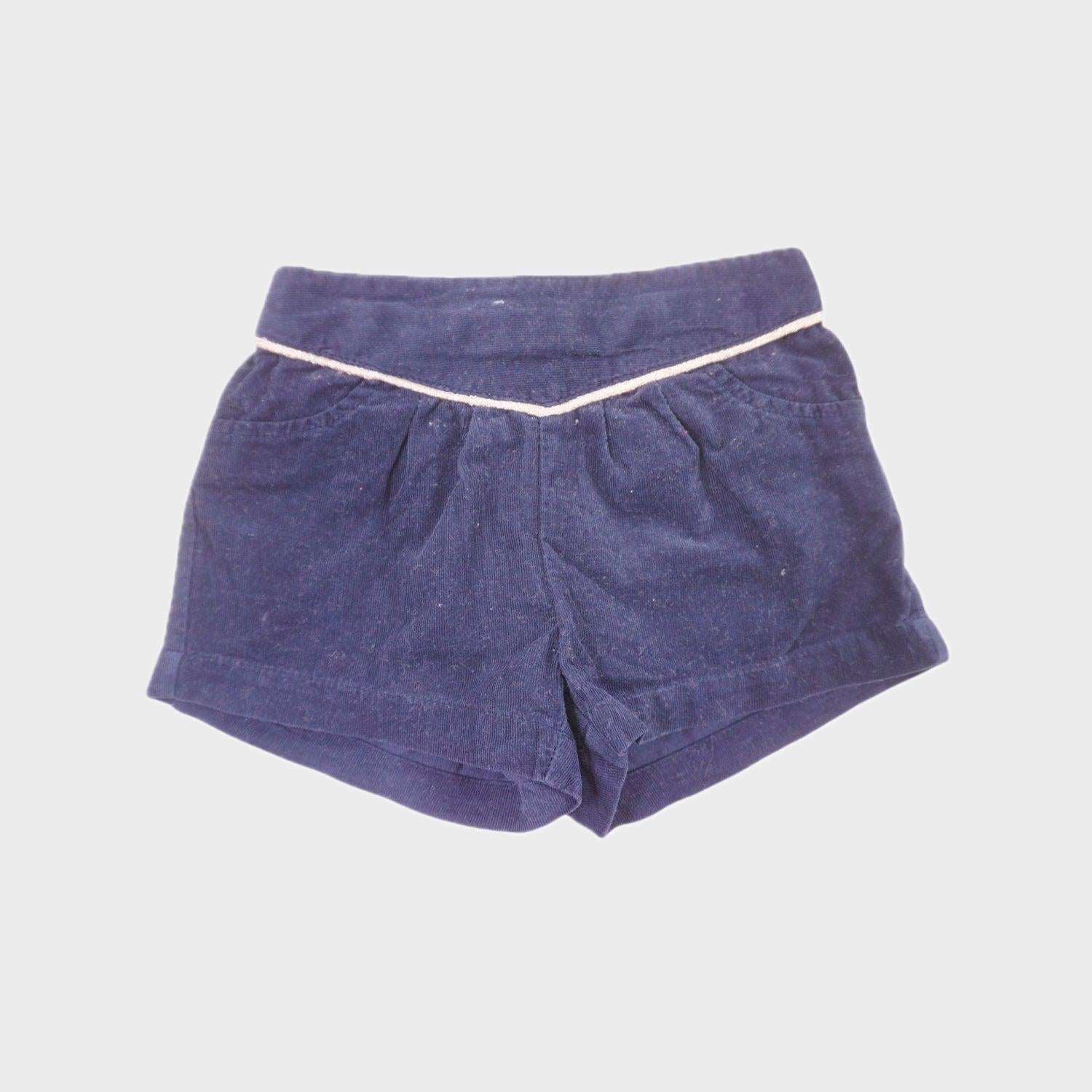 Short Bleu - 9 mois