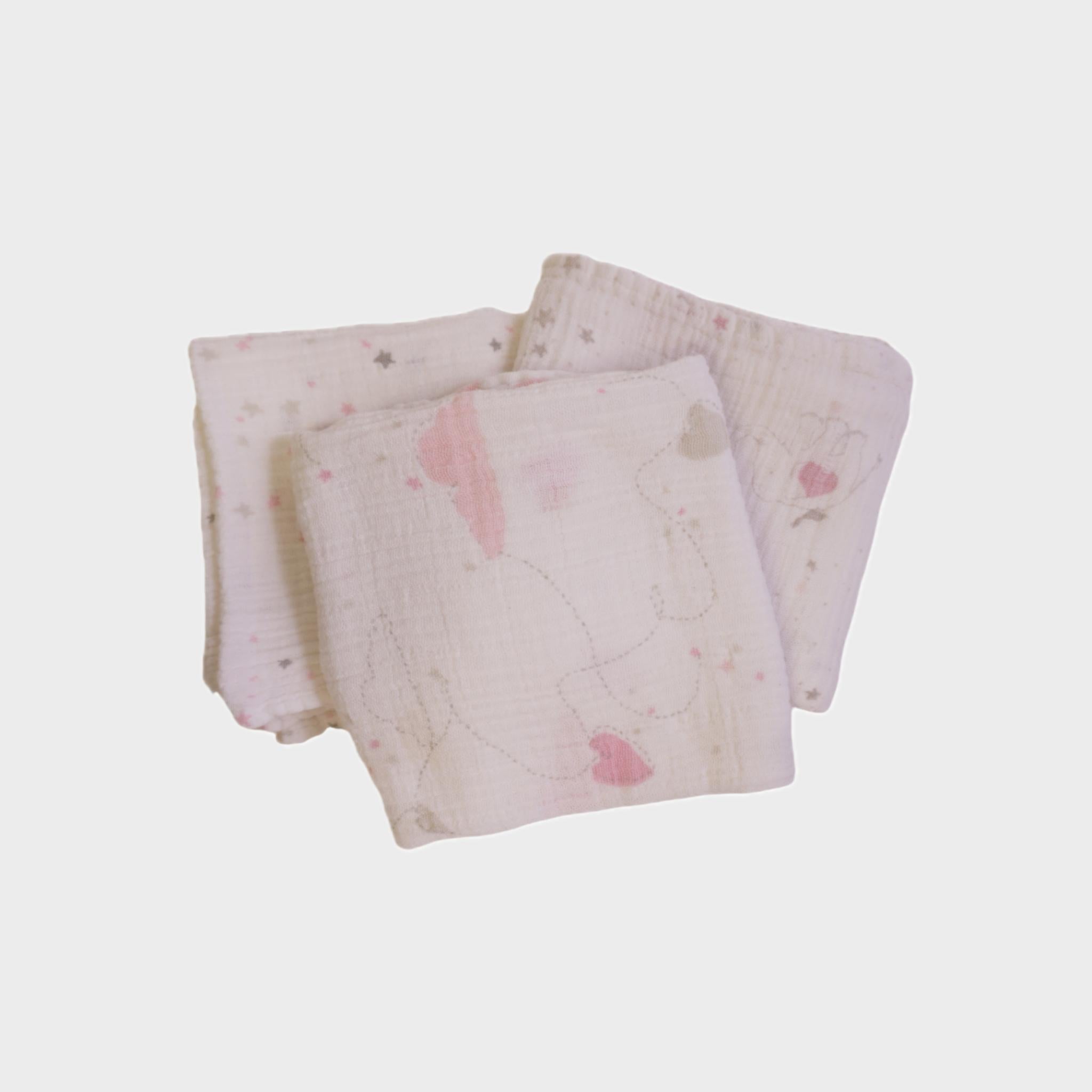 Lot de 3 langes Blanc