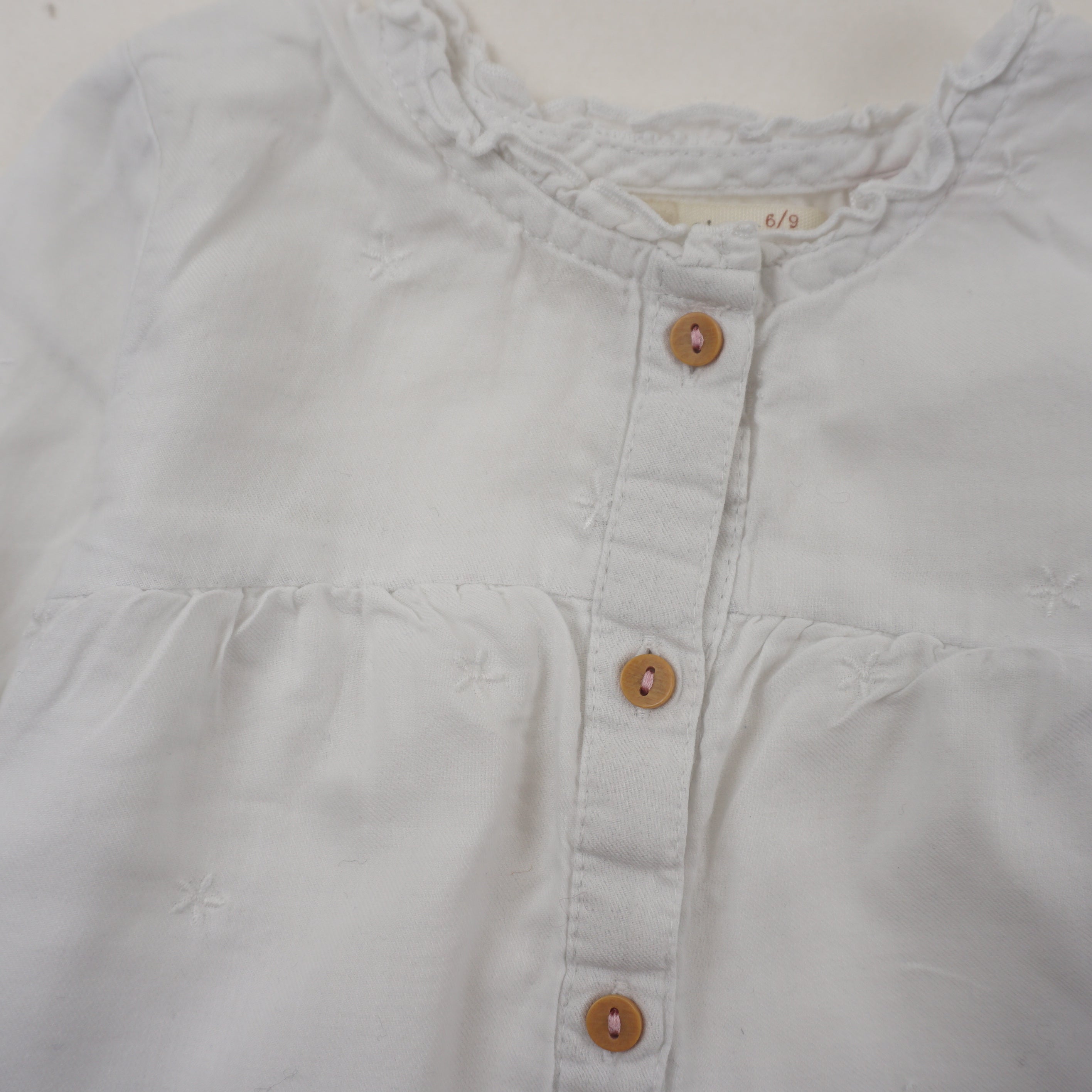 Chemise Blanc - 6/9 mois