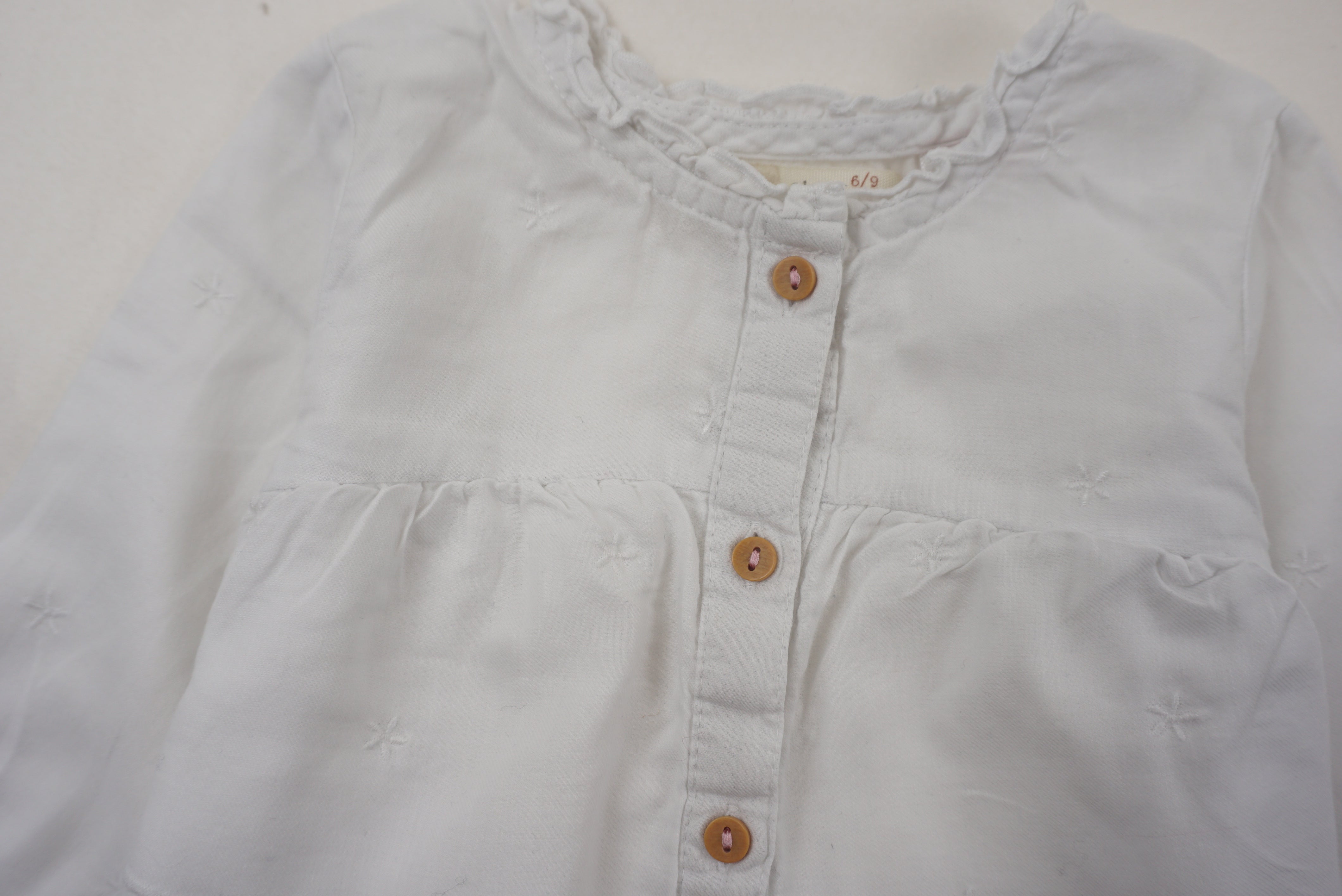 Chemise Blanc - 6/9 mois