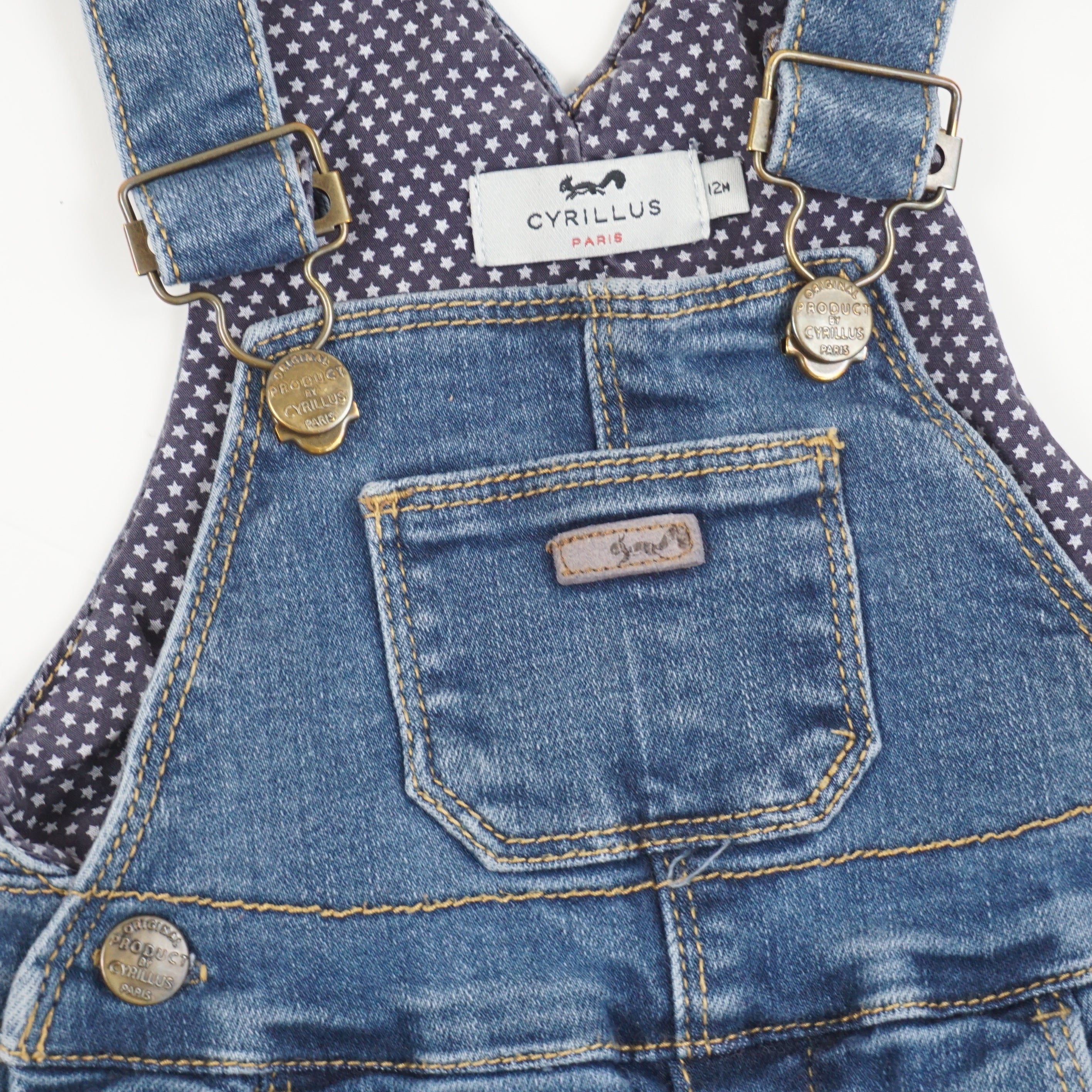 Salopette Bleu - 12 mois