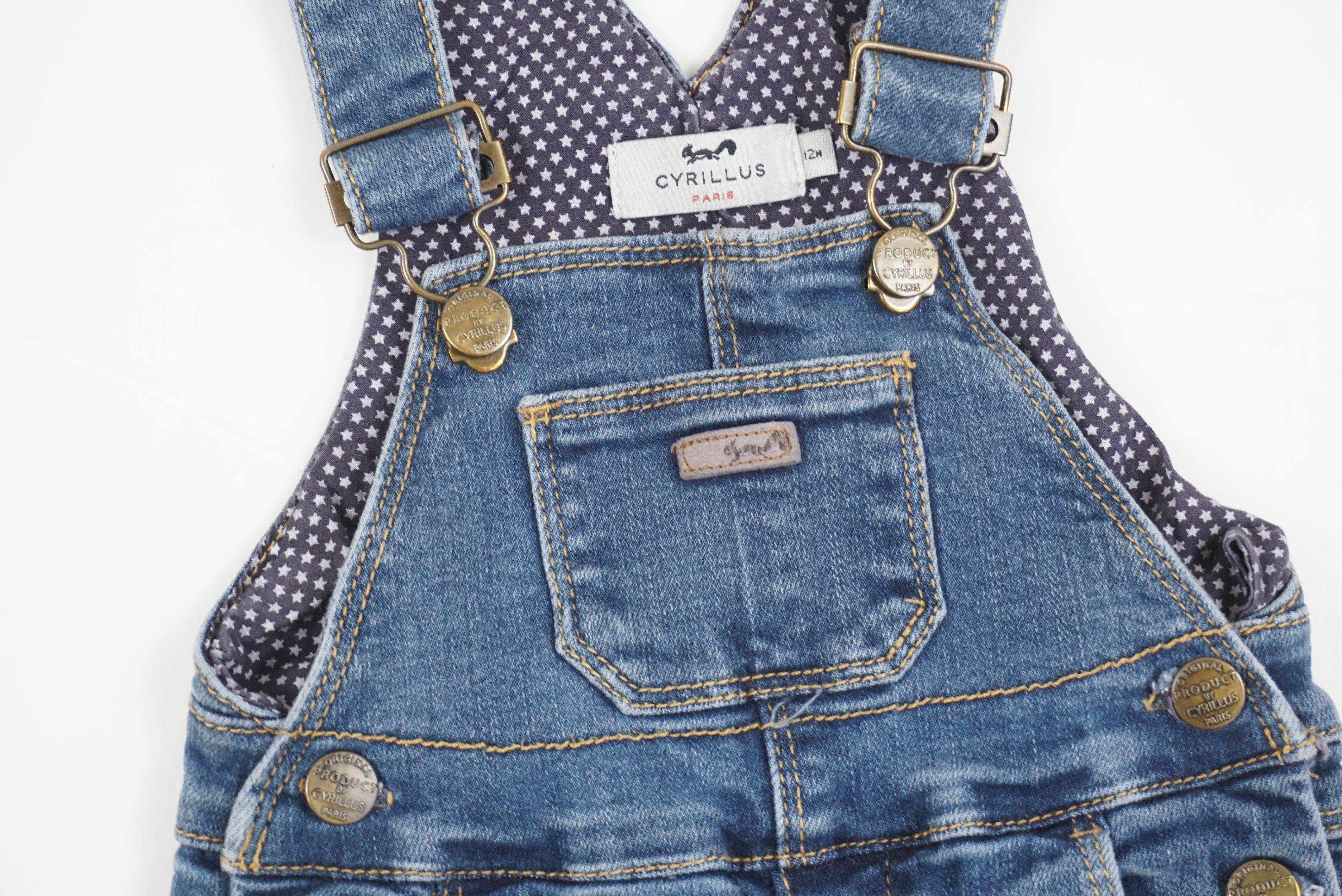 Salopette Bleu - 12 mois