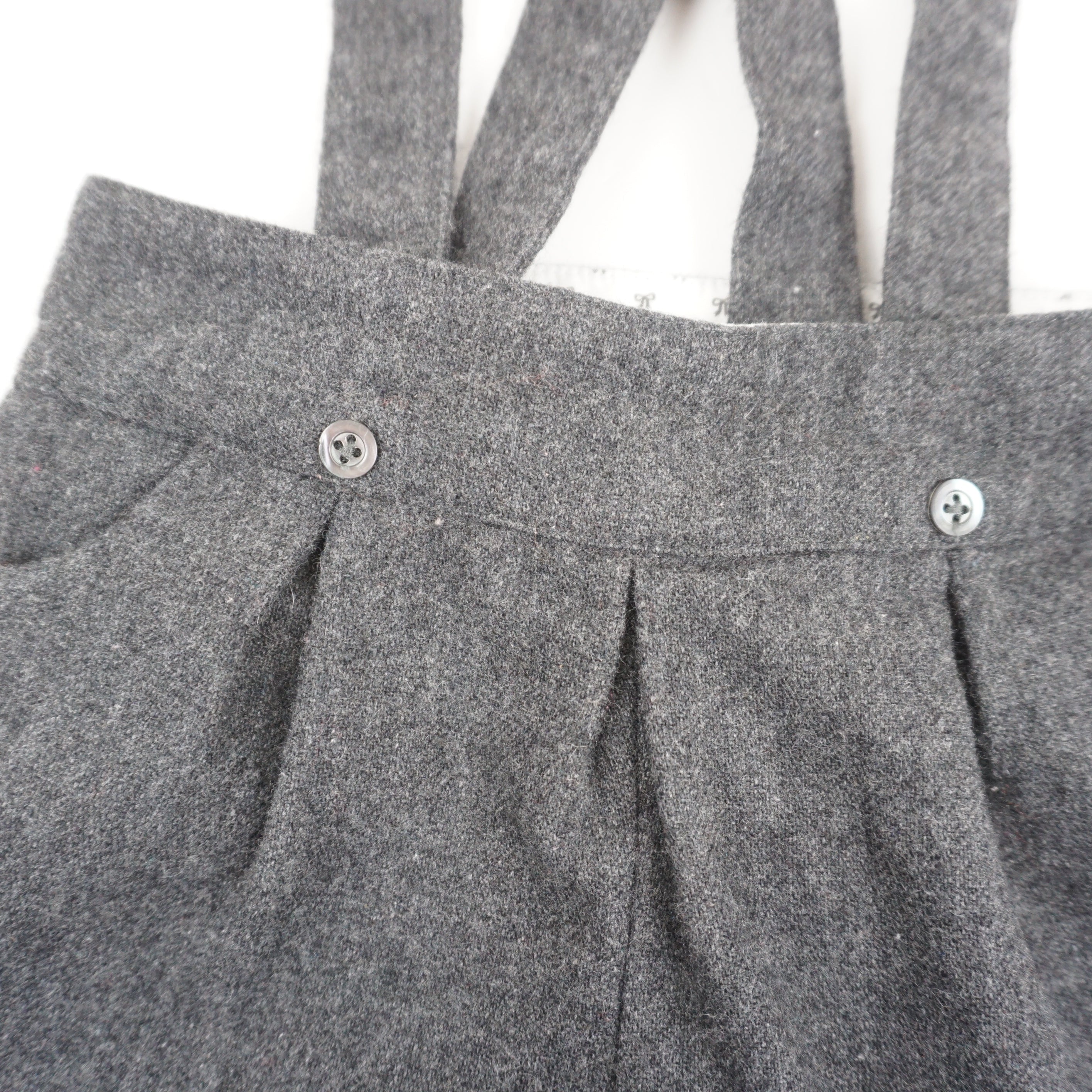 Short à bretelles Gris - 18 mois