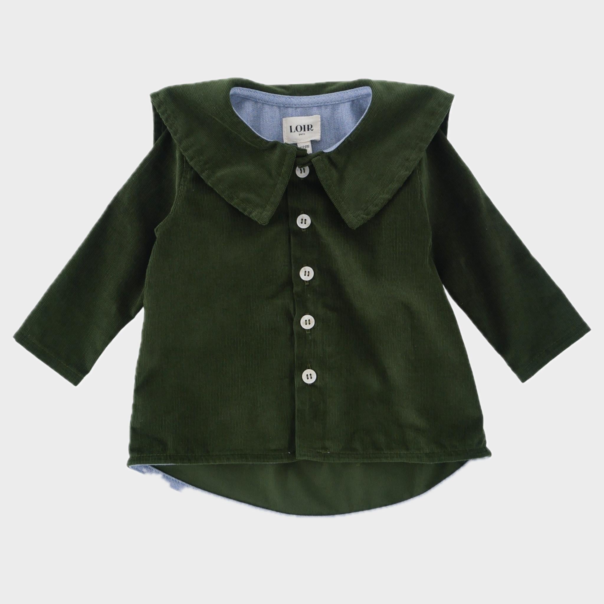 Blouse Vert - 6 mois (neuf)
