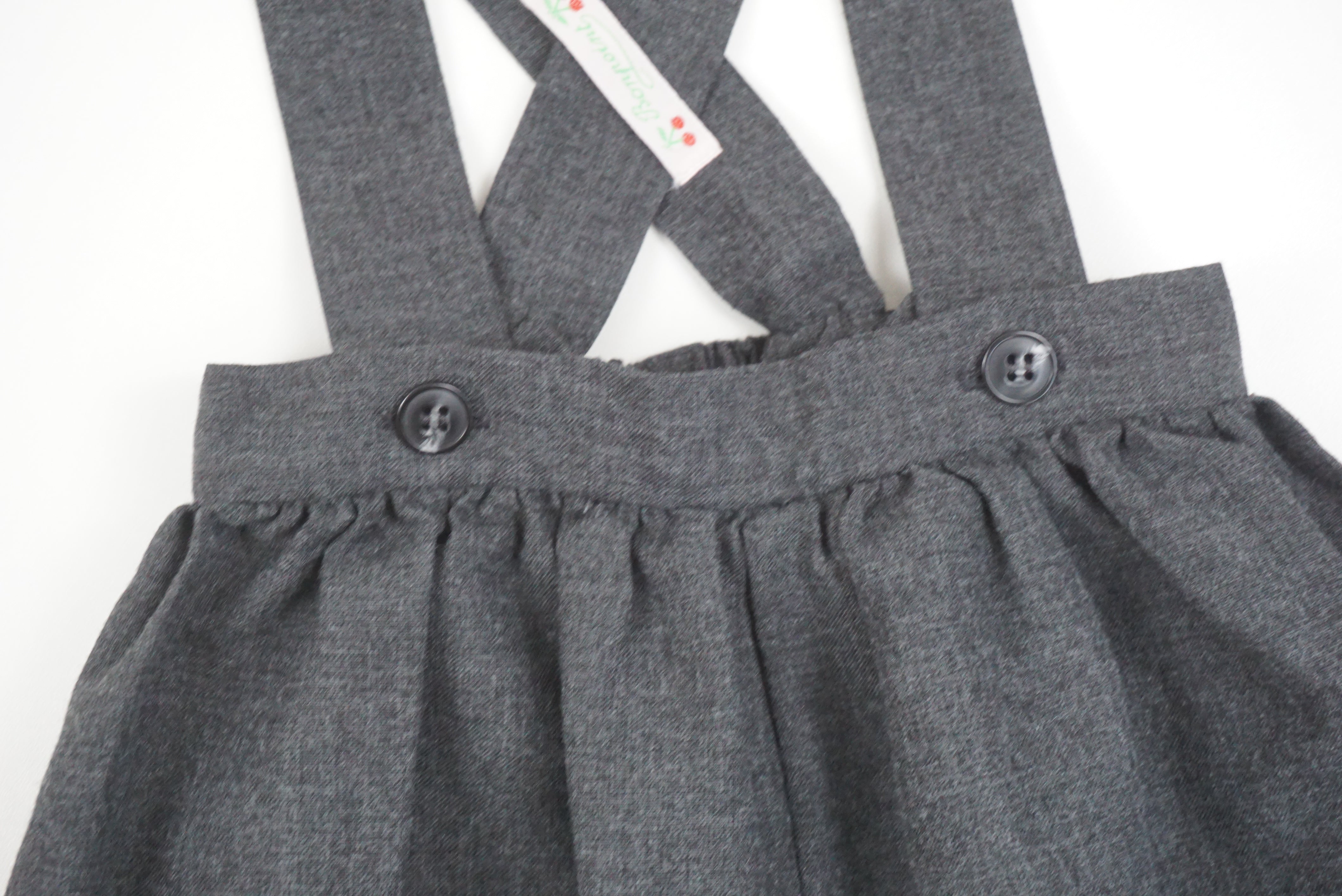 Bloomer à bretelles Gris - 12 mois