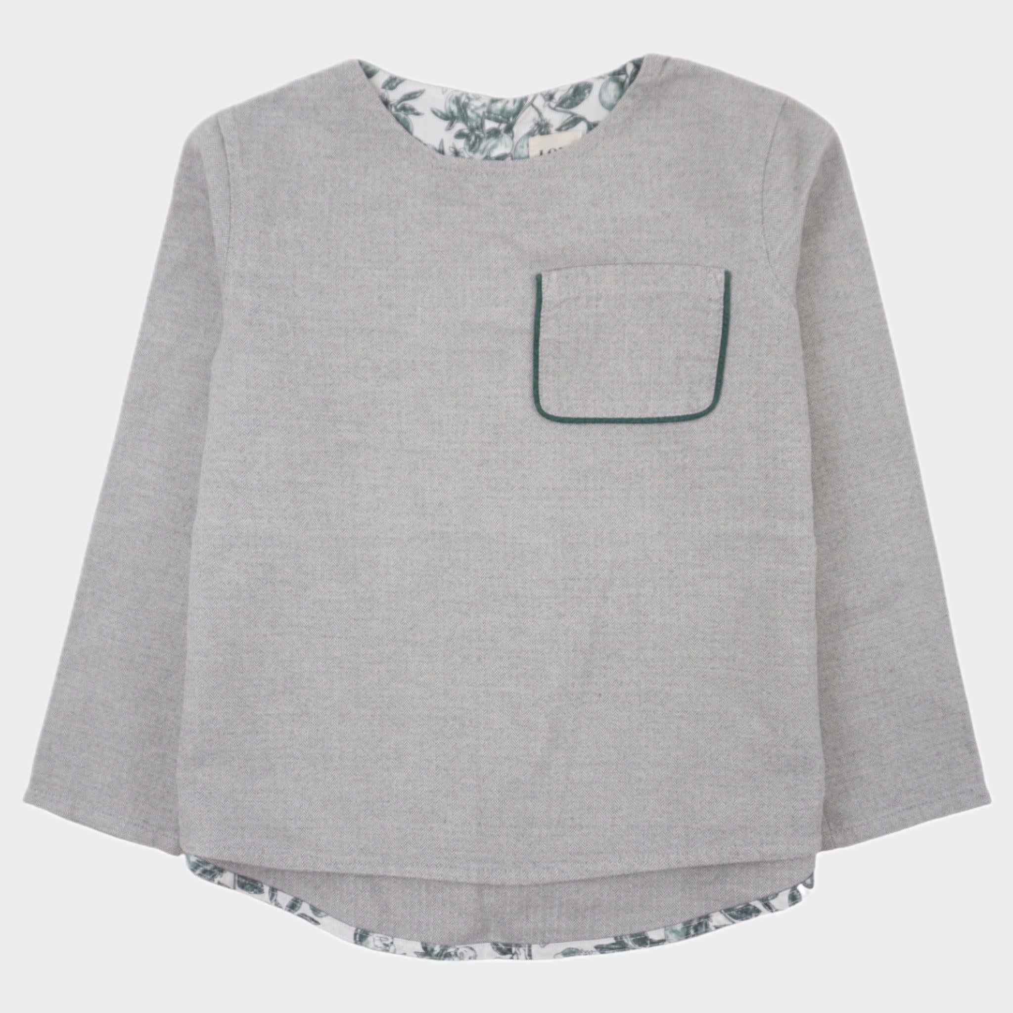 Blouse Gris - 8 ans