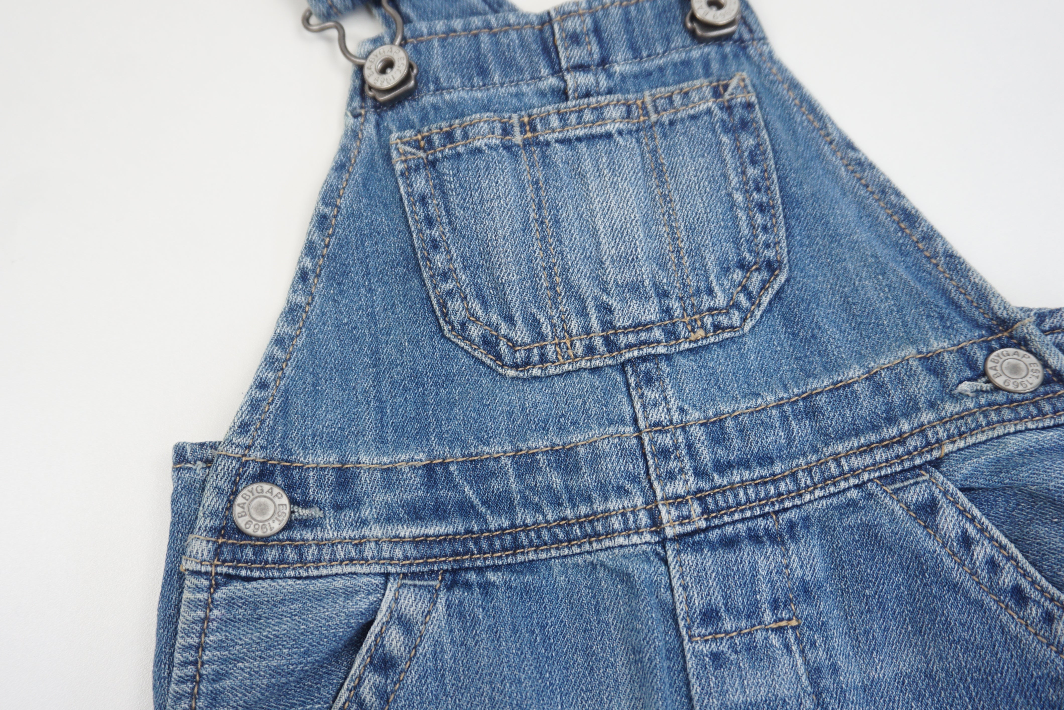 Salopette Bleu - 6/12 mois