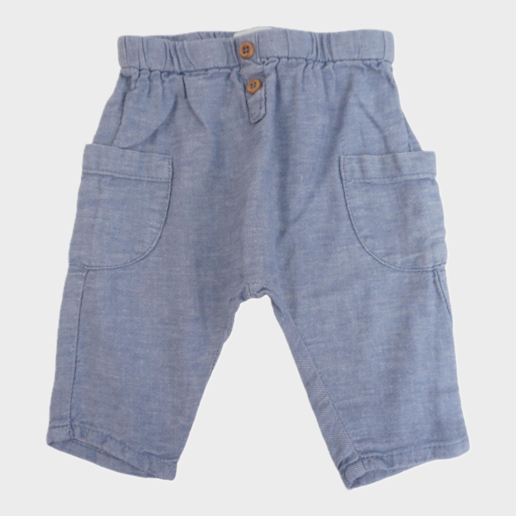 Pantalon Bleu - 1/3 mois