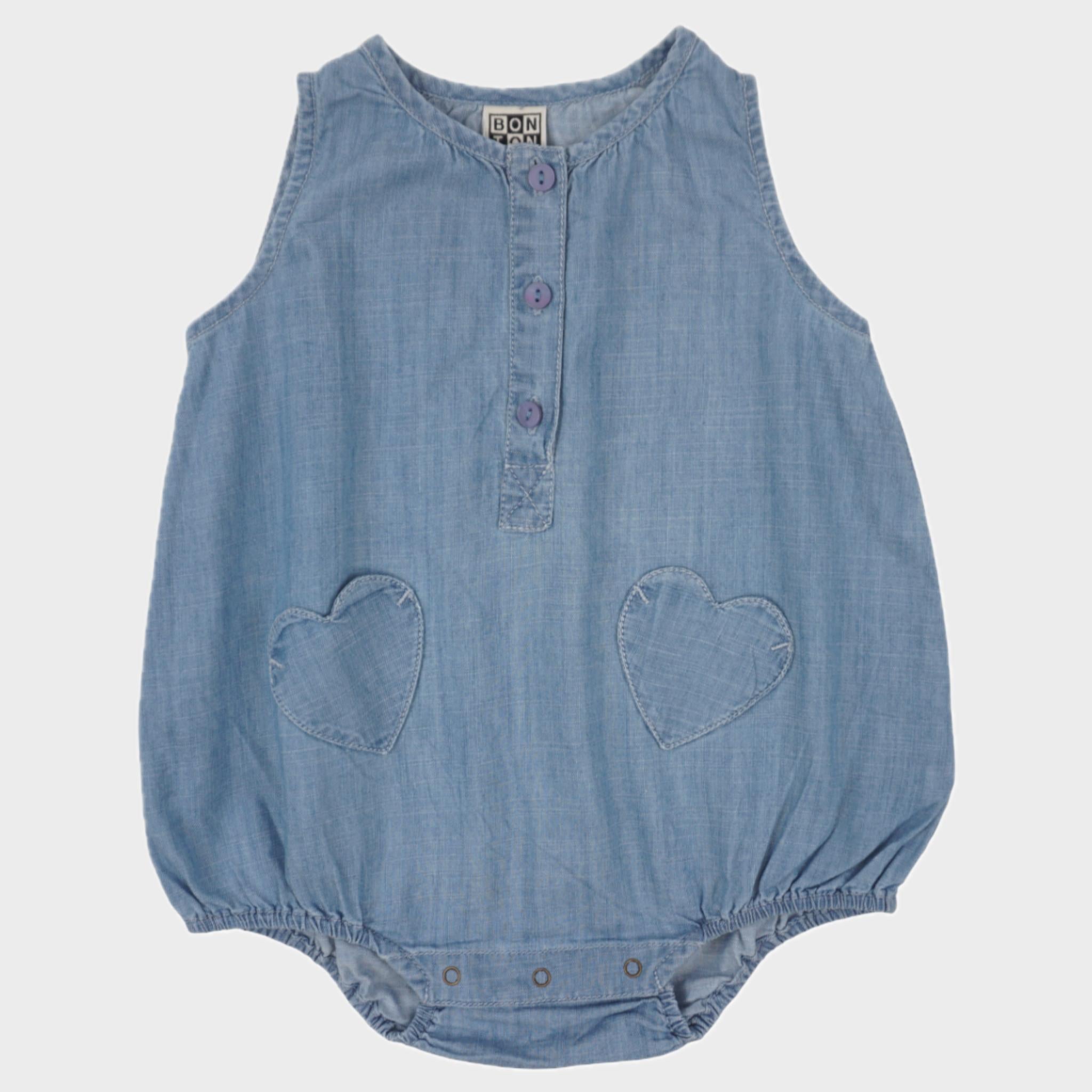 Barboteuse Bleu - 6 mois
