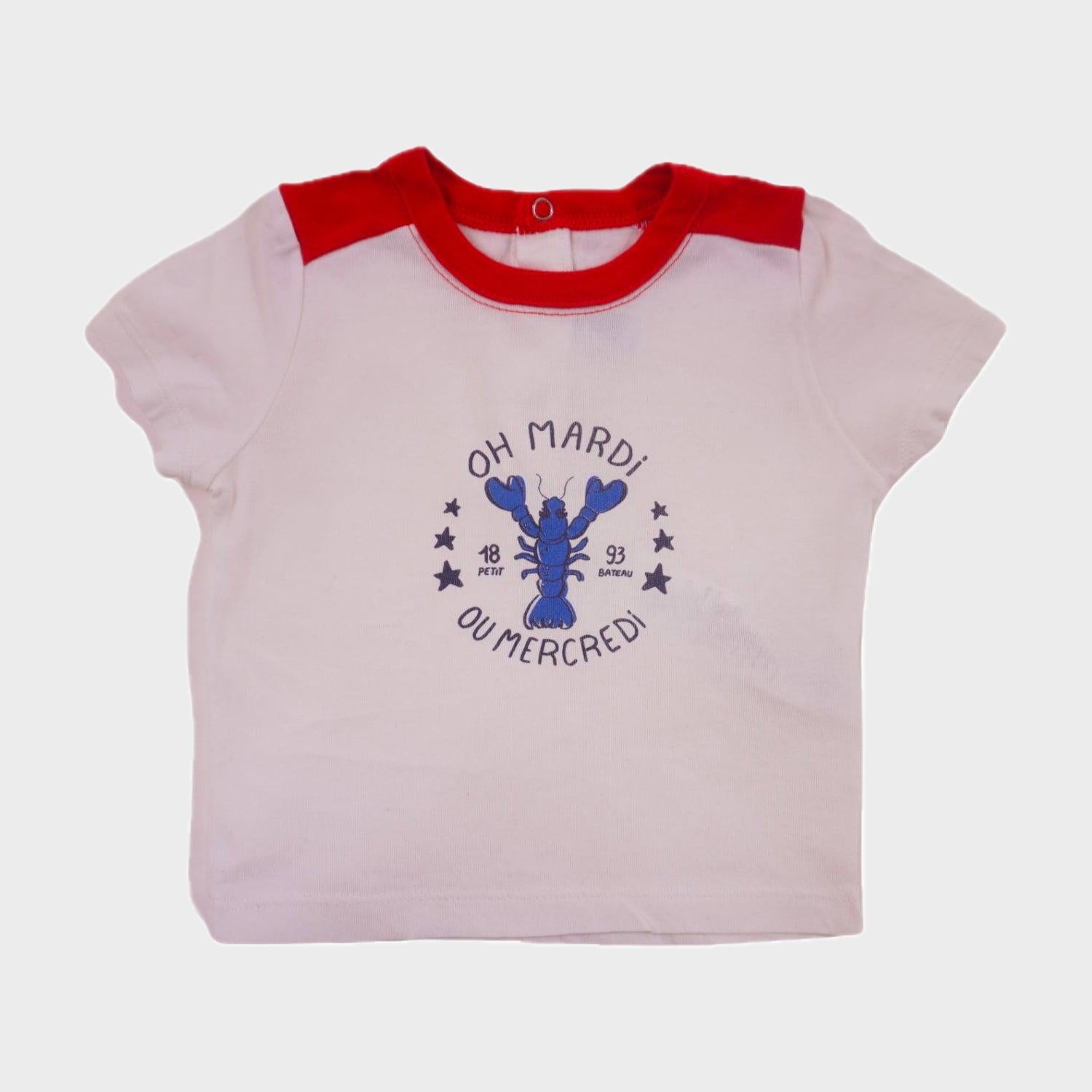 T-shirt Blanc - 6 mois