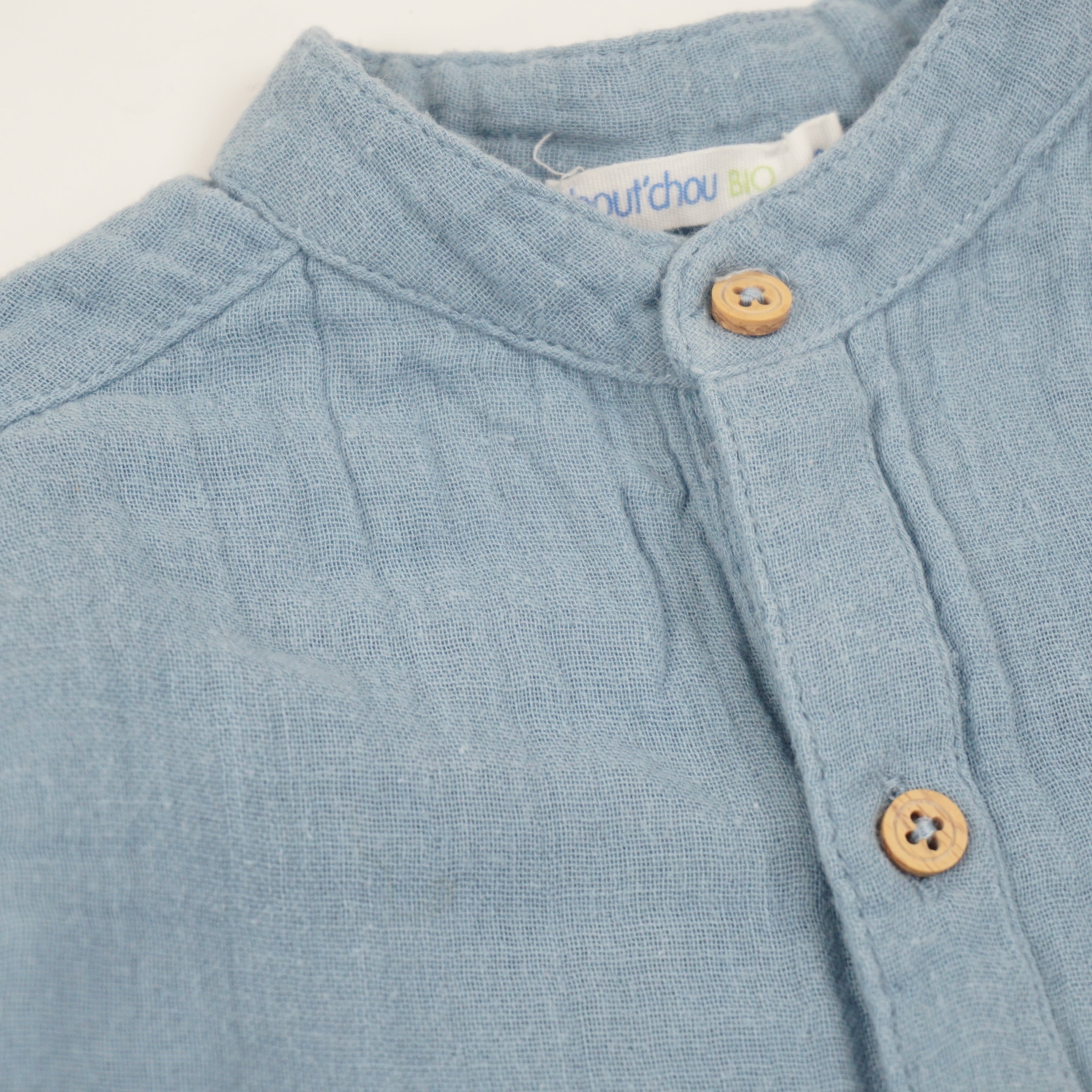 Chemise Bleu - 6 mois