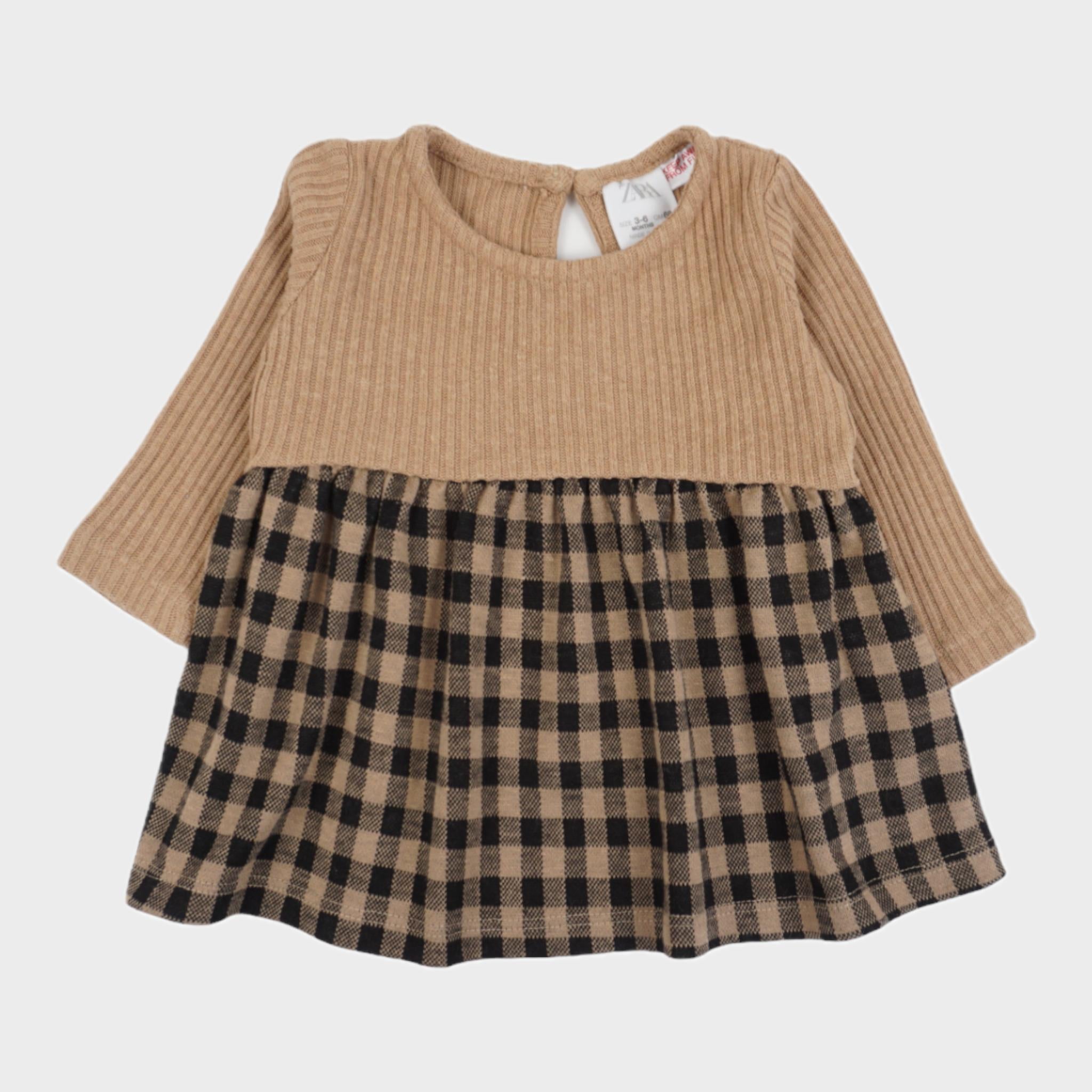 Robe Beige - 3/6 mois