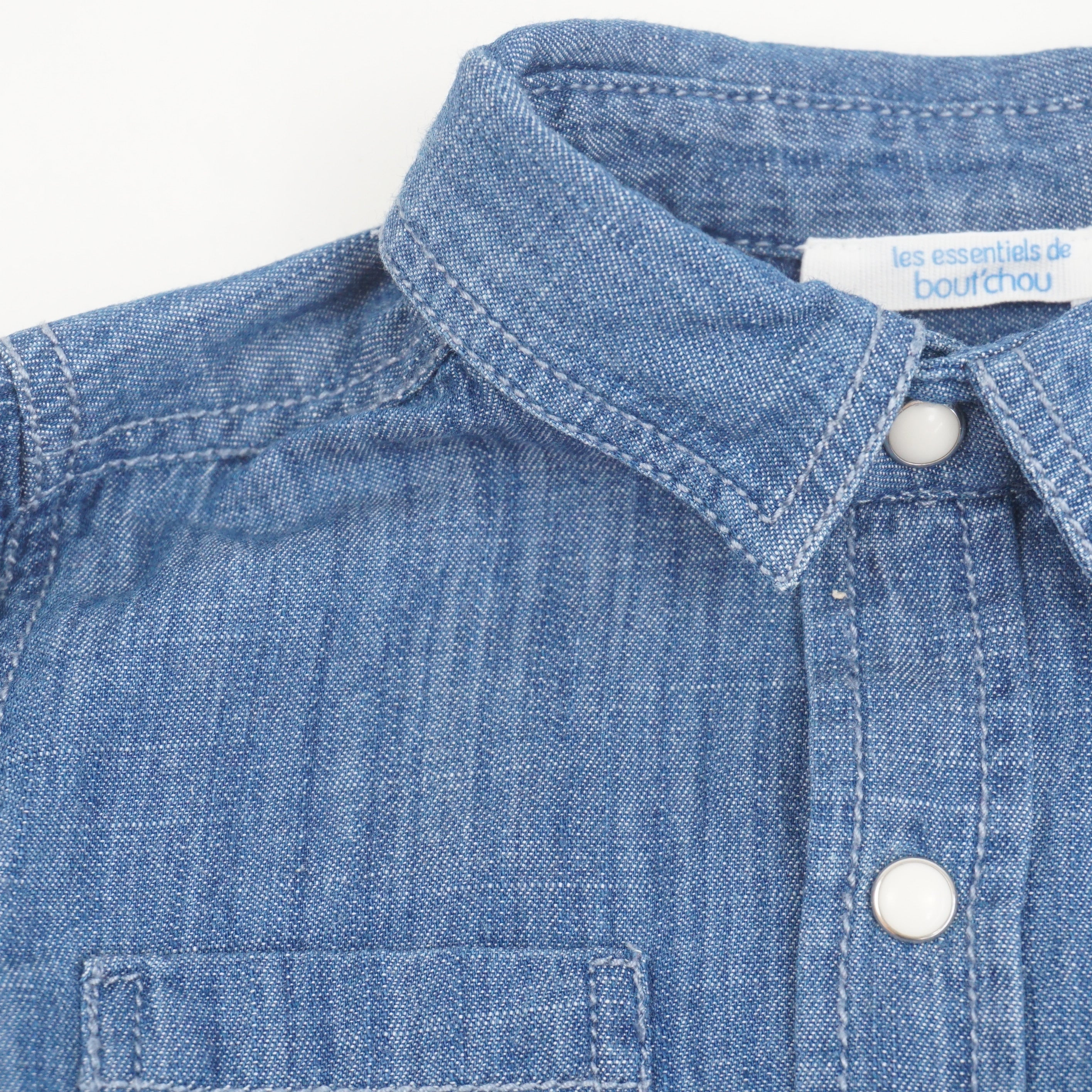 Chemise Bleu - 6 mois