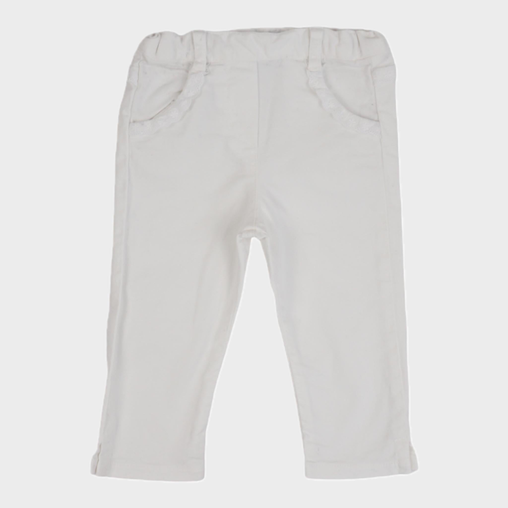 Pantalon Blanc - 12 mois