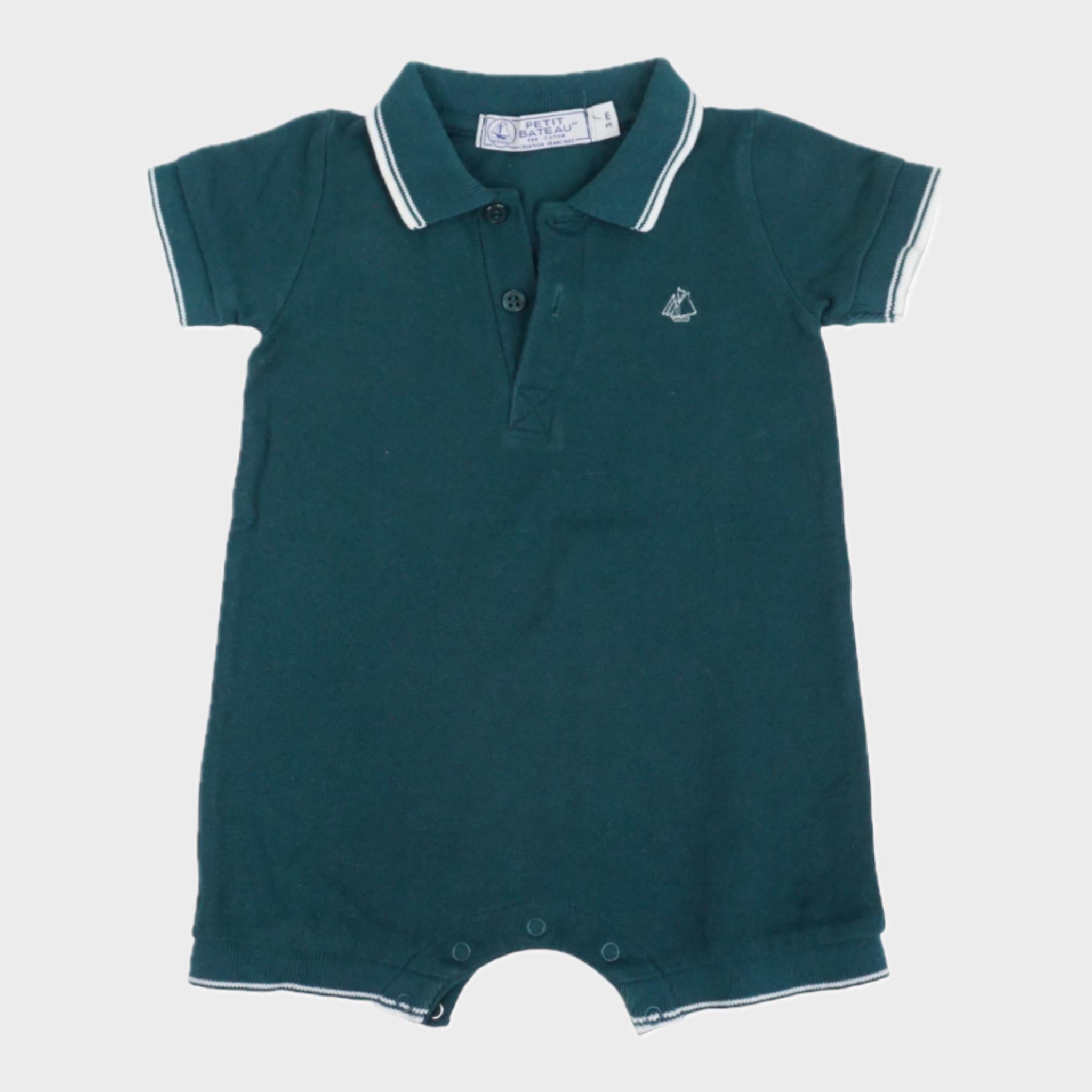 Combishort Vert - 3 mois