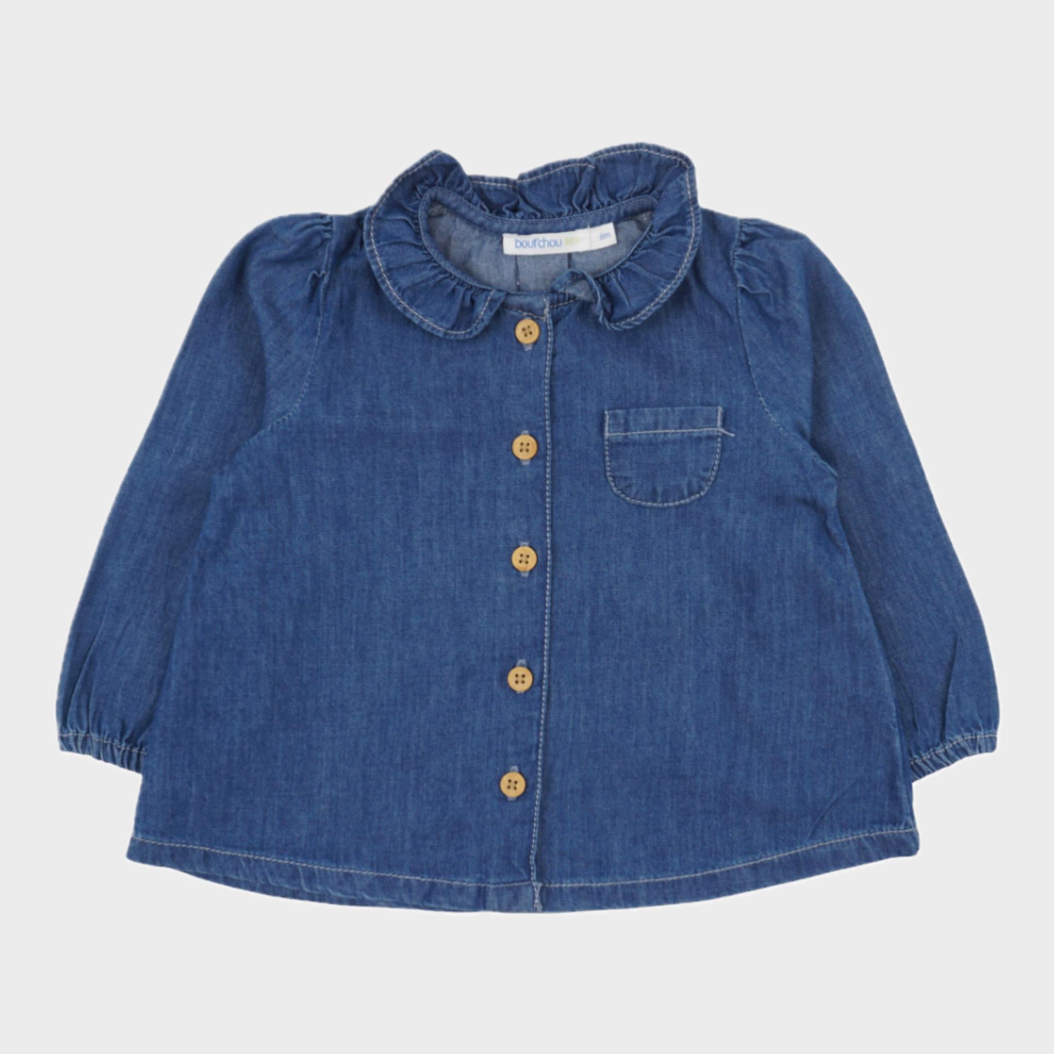 Chemise Bleu - 6 mois
