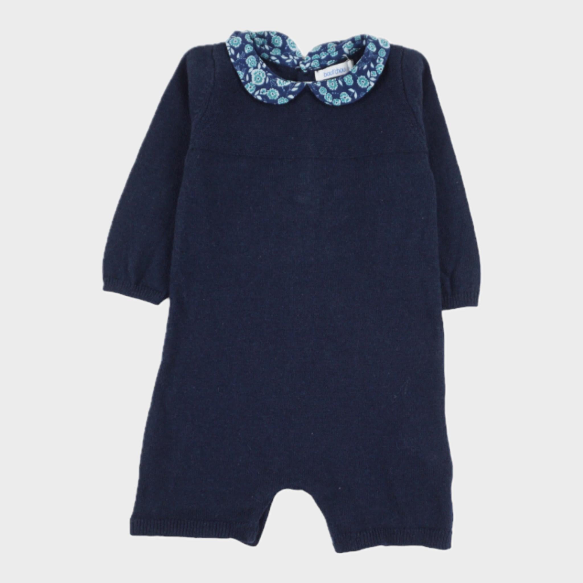 Combishort Bleu - 3 mois