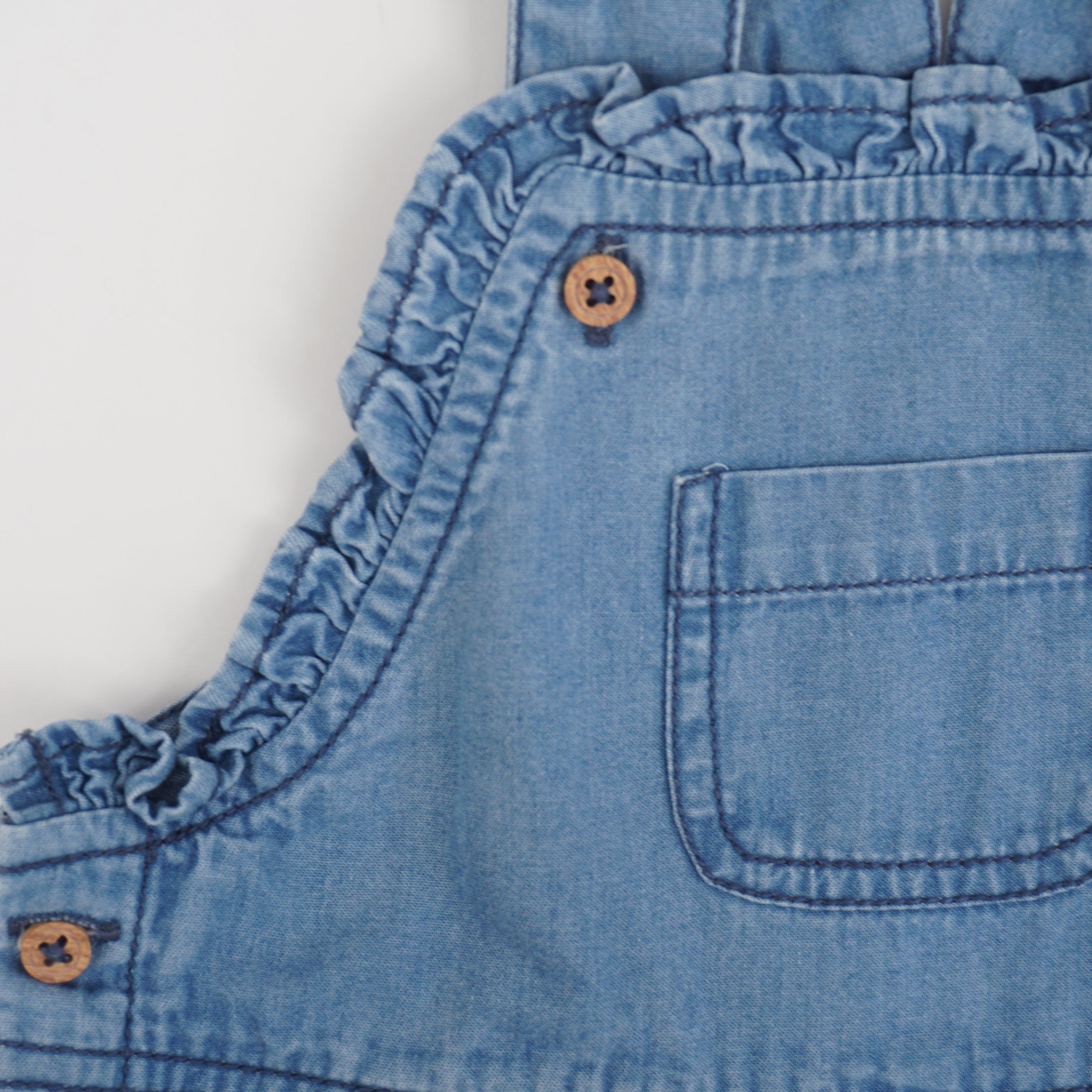 Salopette Bleu - 6 mois