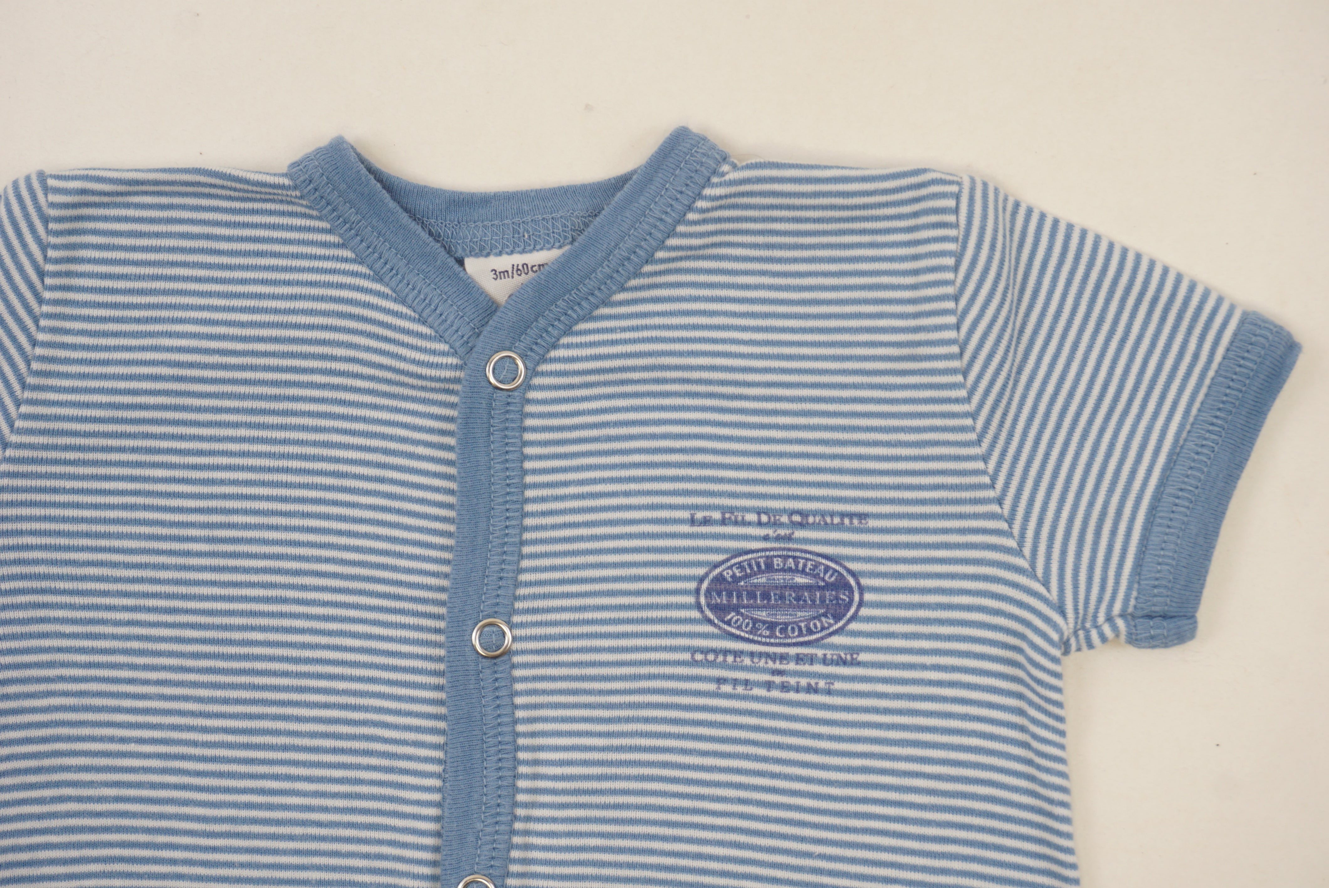 Combishort Bleu - 3 mois