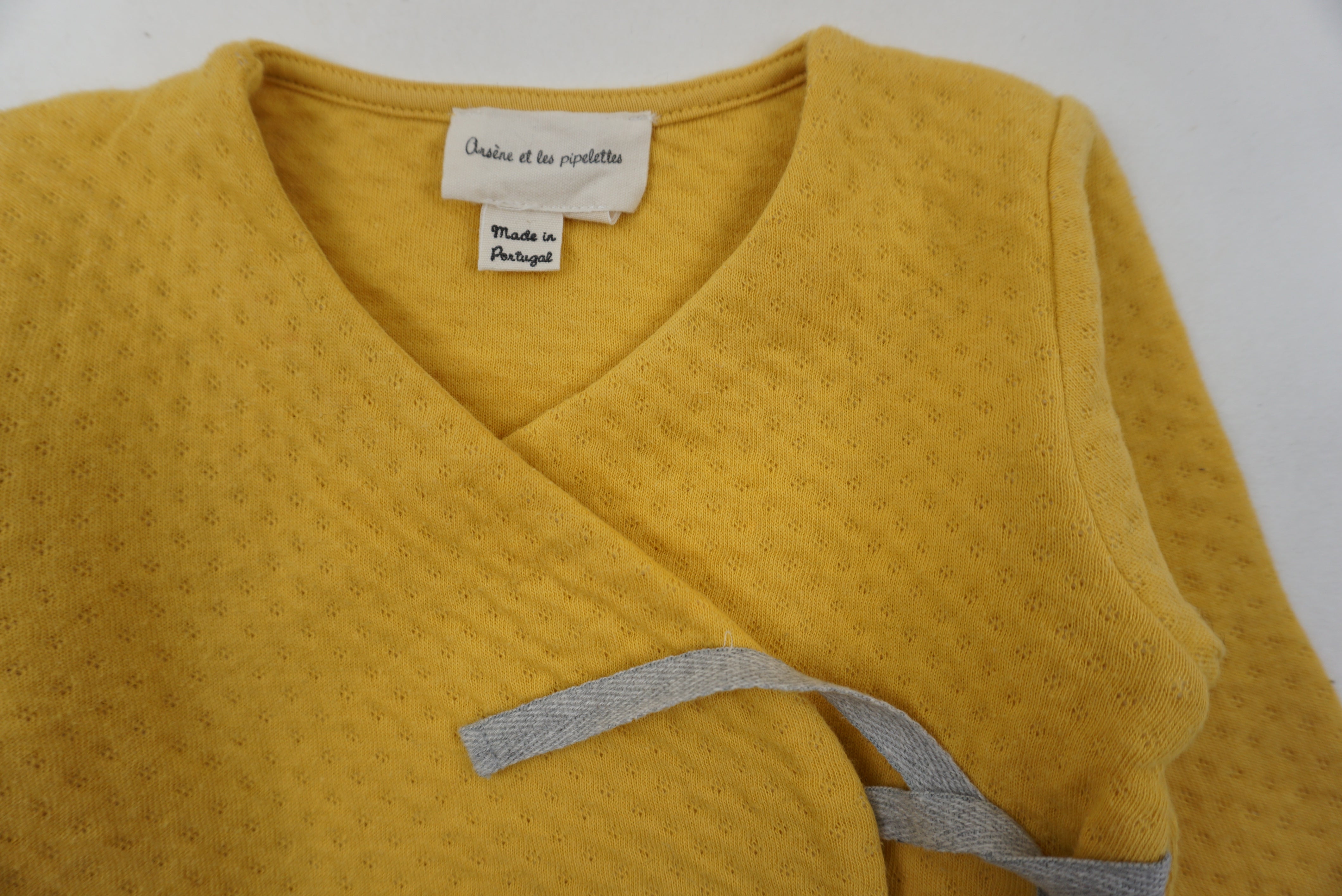 Cache-coeur Jaune - 6 mois