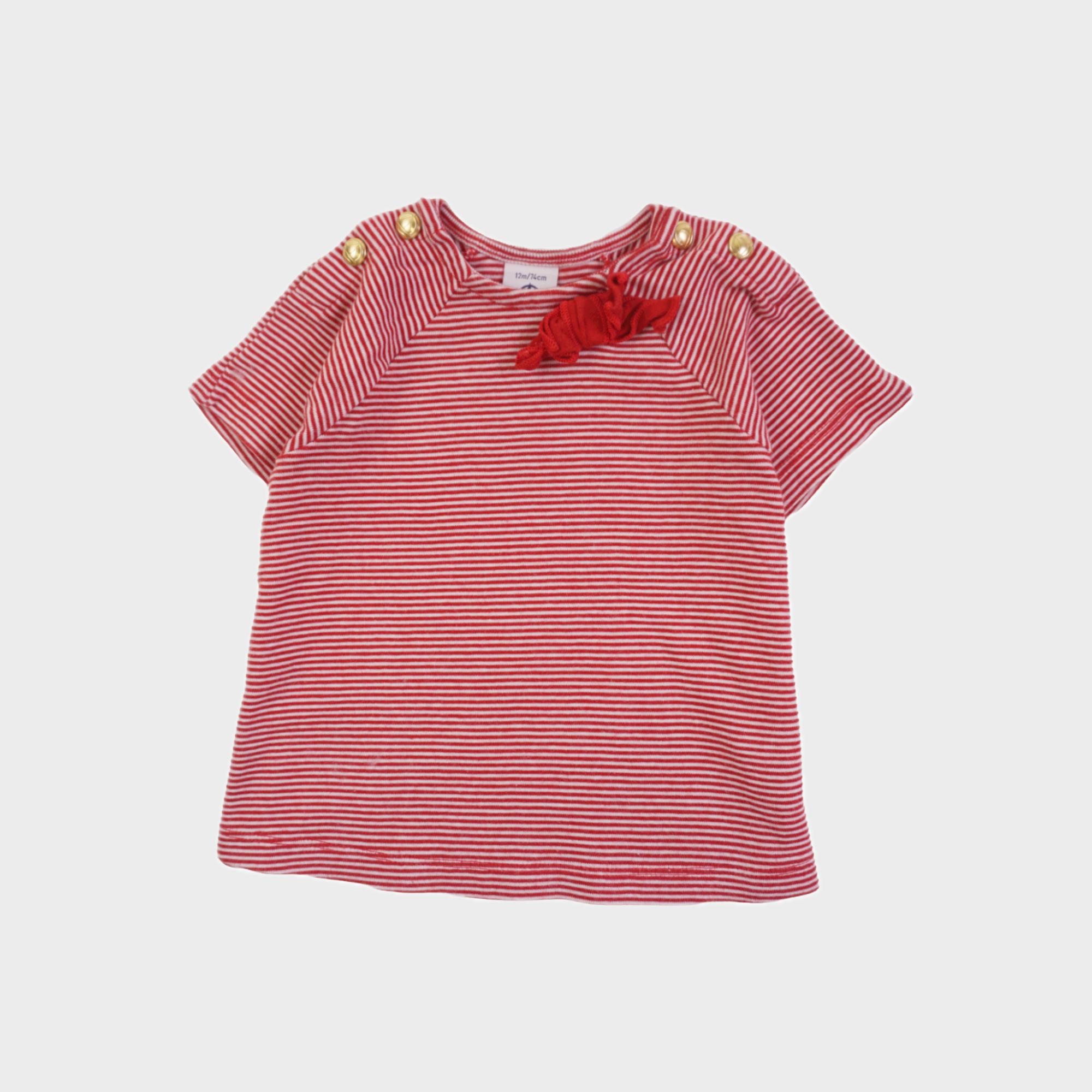 T-shirt Rouge - 12 mois
