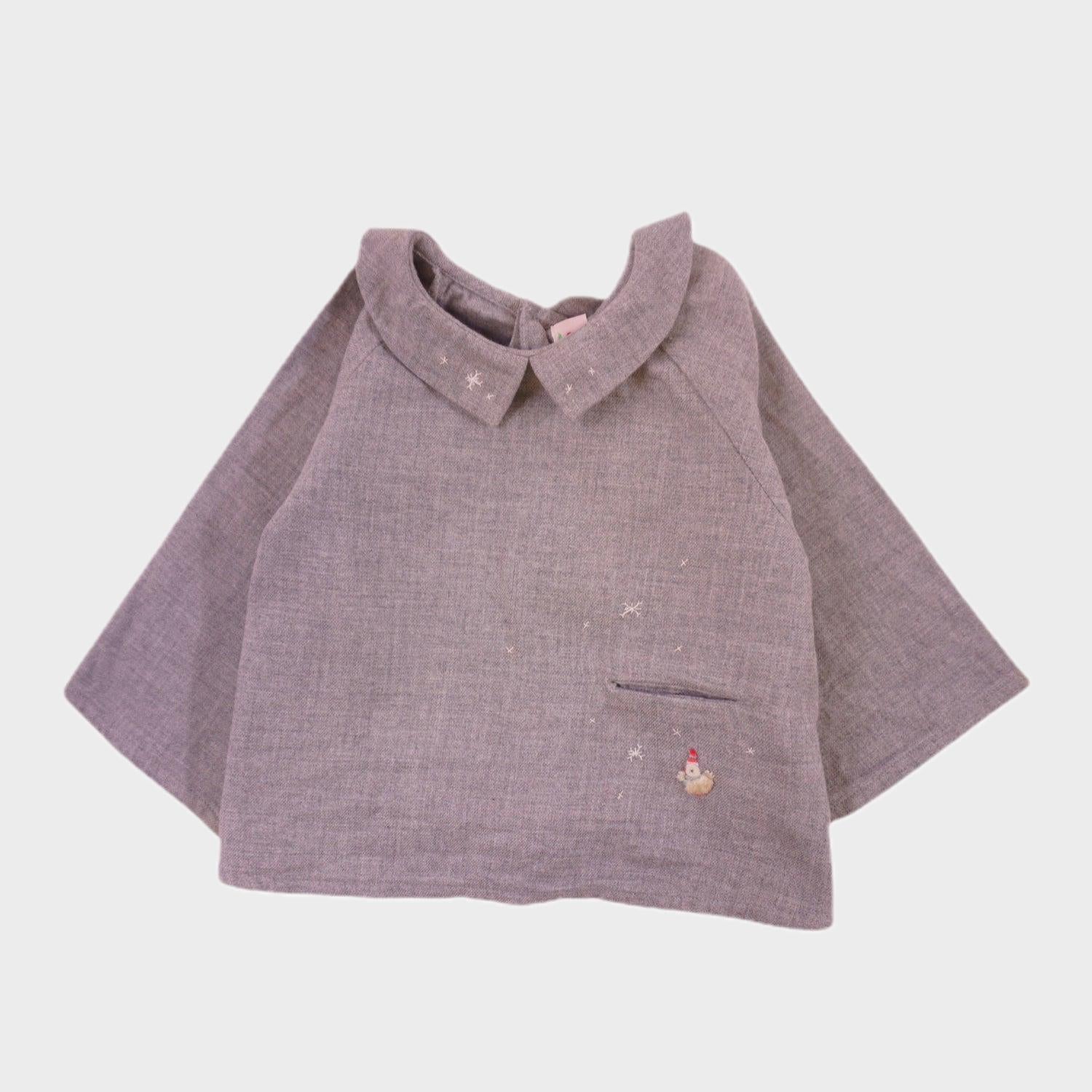 Blouse Gris - 6 mois