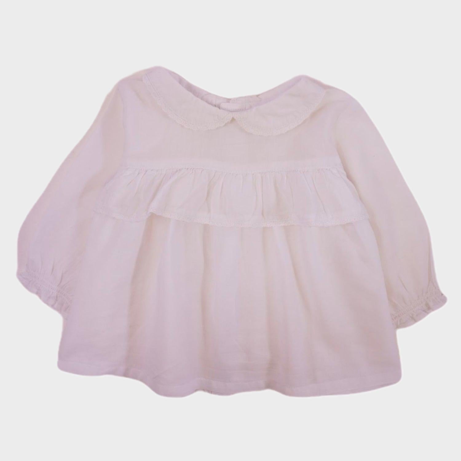 Blouse Blanc - 6 mois