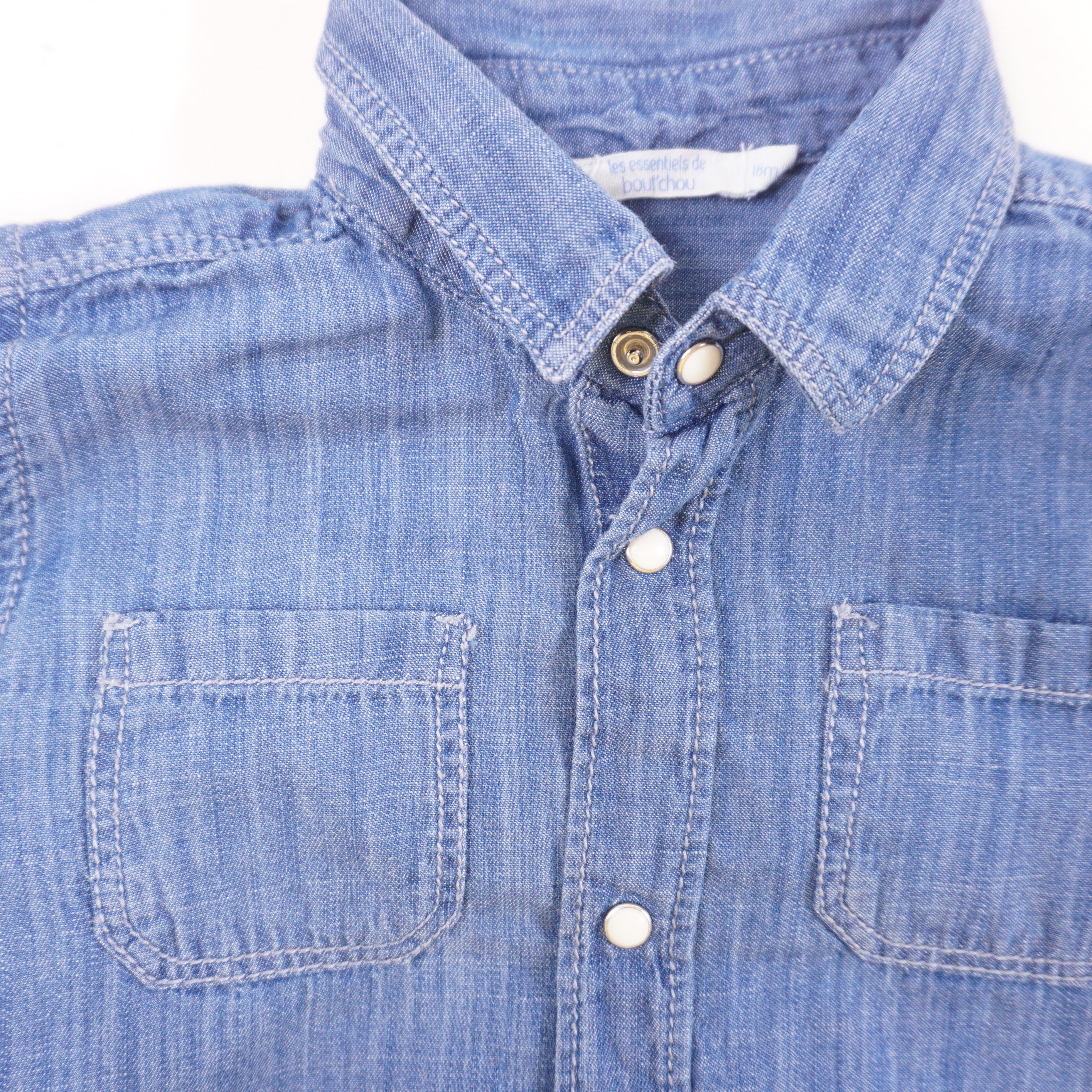 Chemise Bleu - 18 mois
