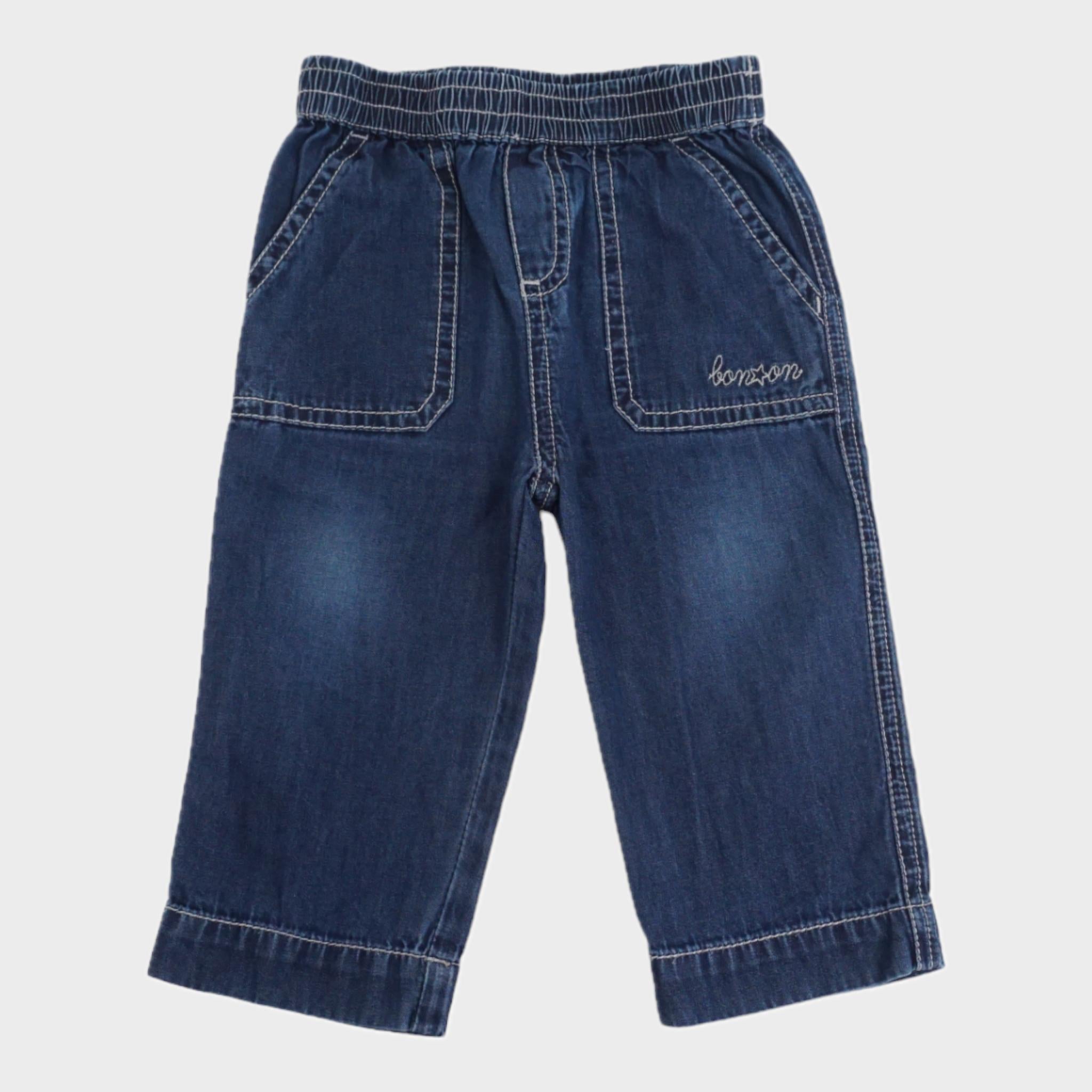 Pantalon Bleu - 12 mois