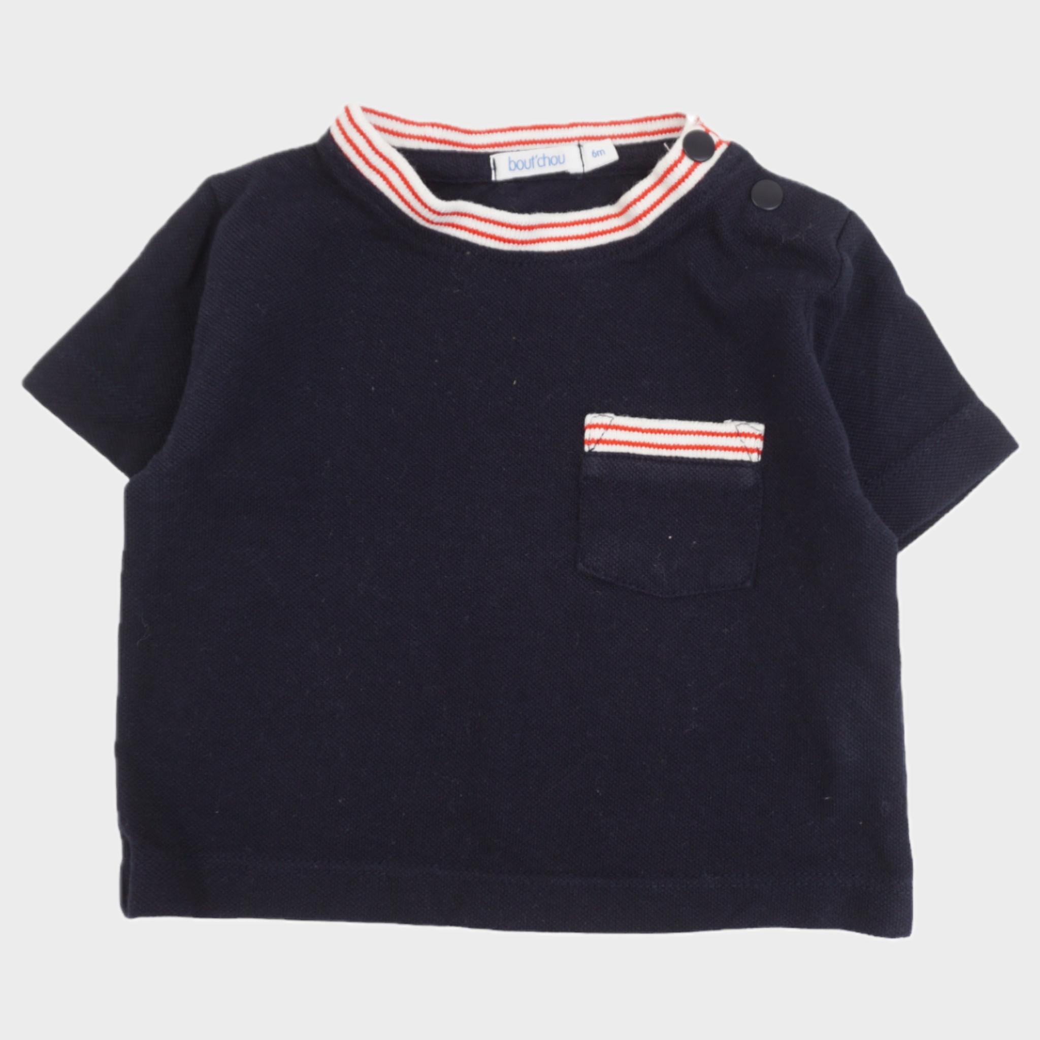 T-shirt Bleu marine - 6 mois