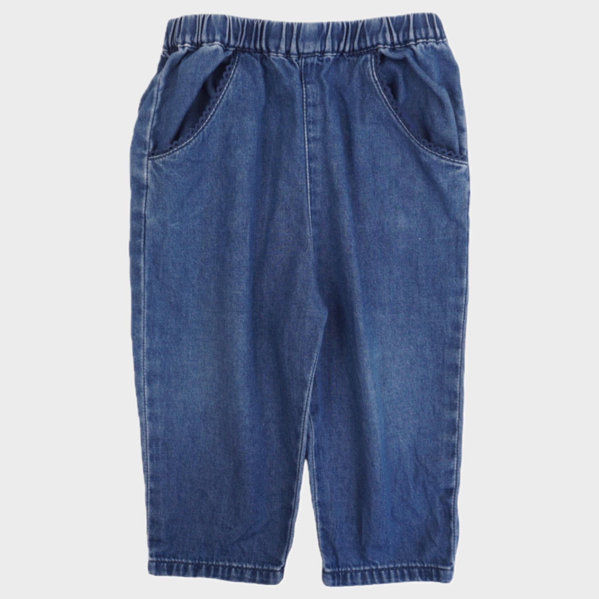 Pantalon Bleu - 12 mois